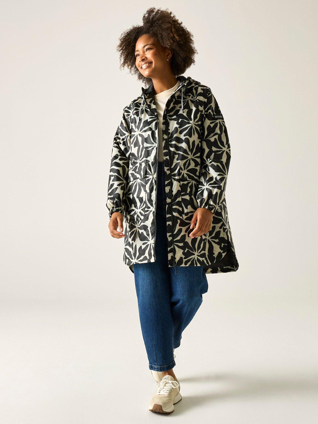  image of regatta-womens-brindel-pack-it-longline-jacket-black