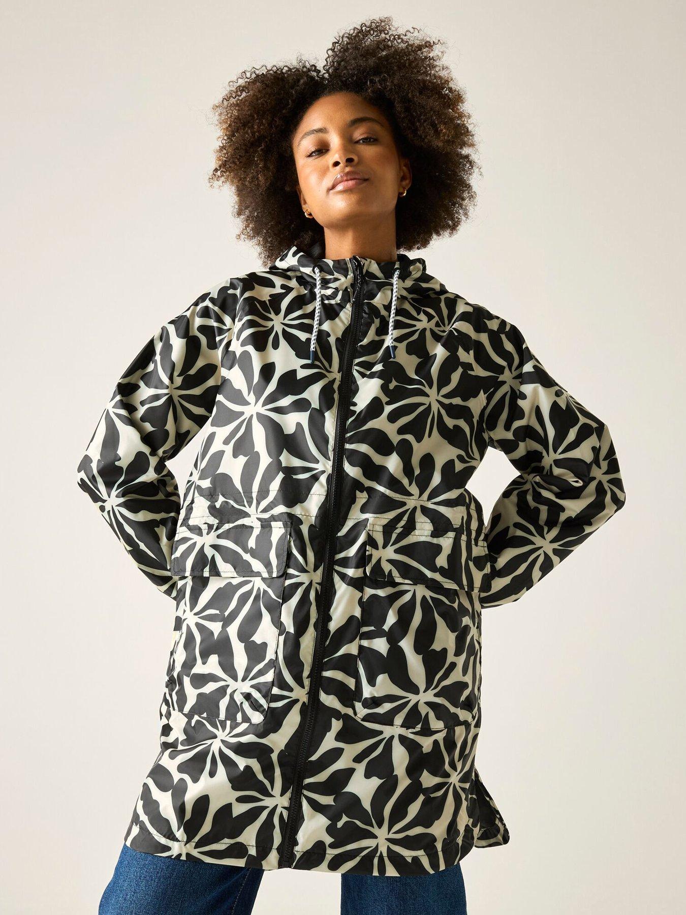  image of regatta-womens-brindel-pack-it-longline-jacket-black