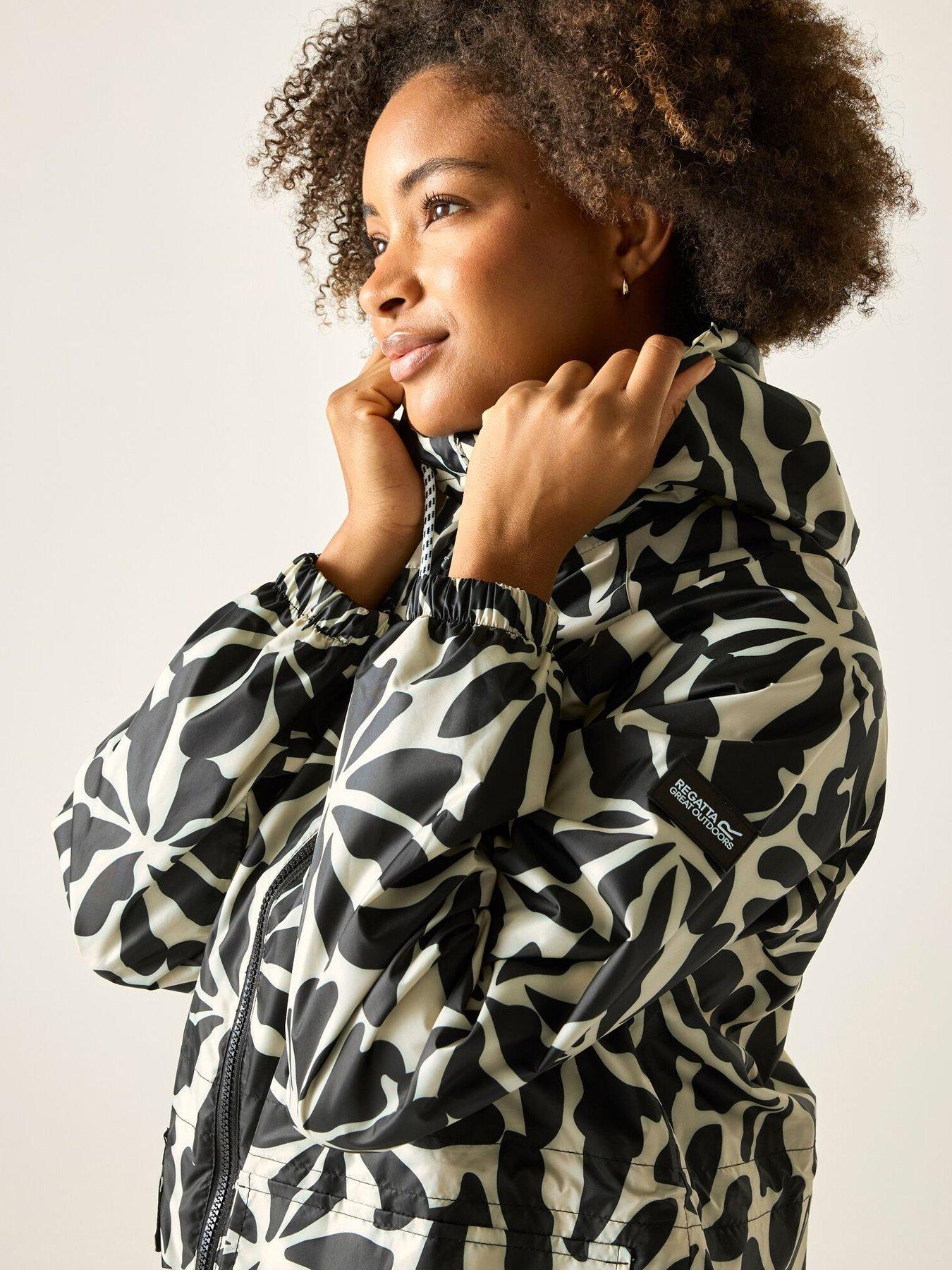 image of regatta-womens-brindel-pack-it-longline-jacket-black