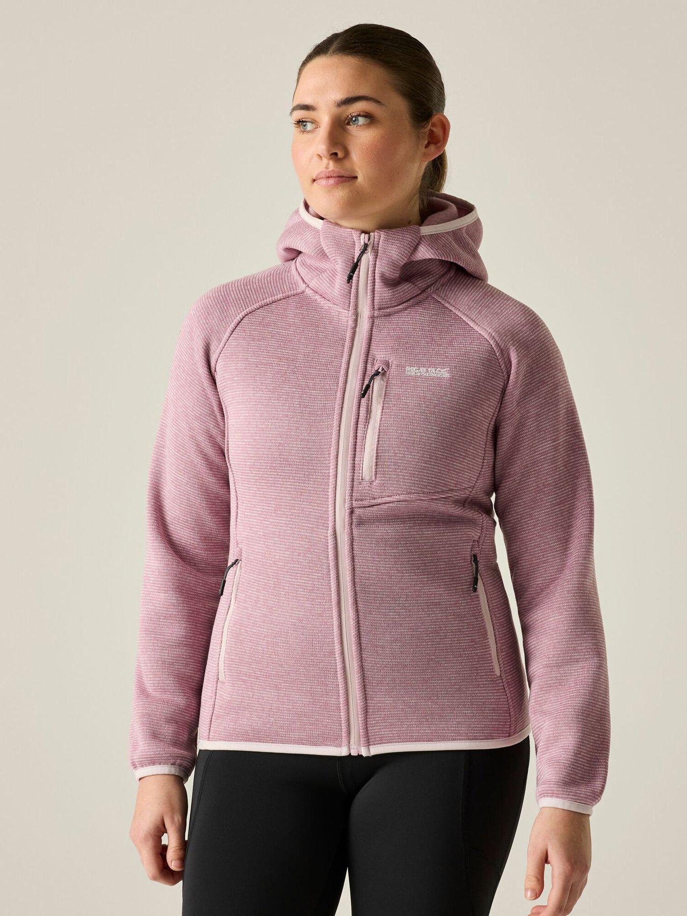 Regatta Womens Newhill Hooded Fleece Jacket - Pink