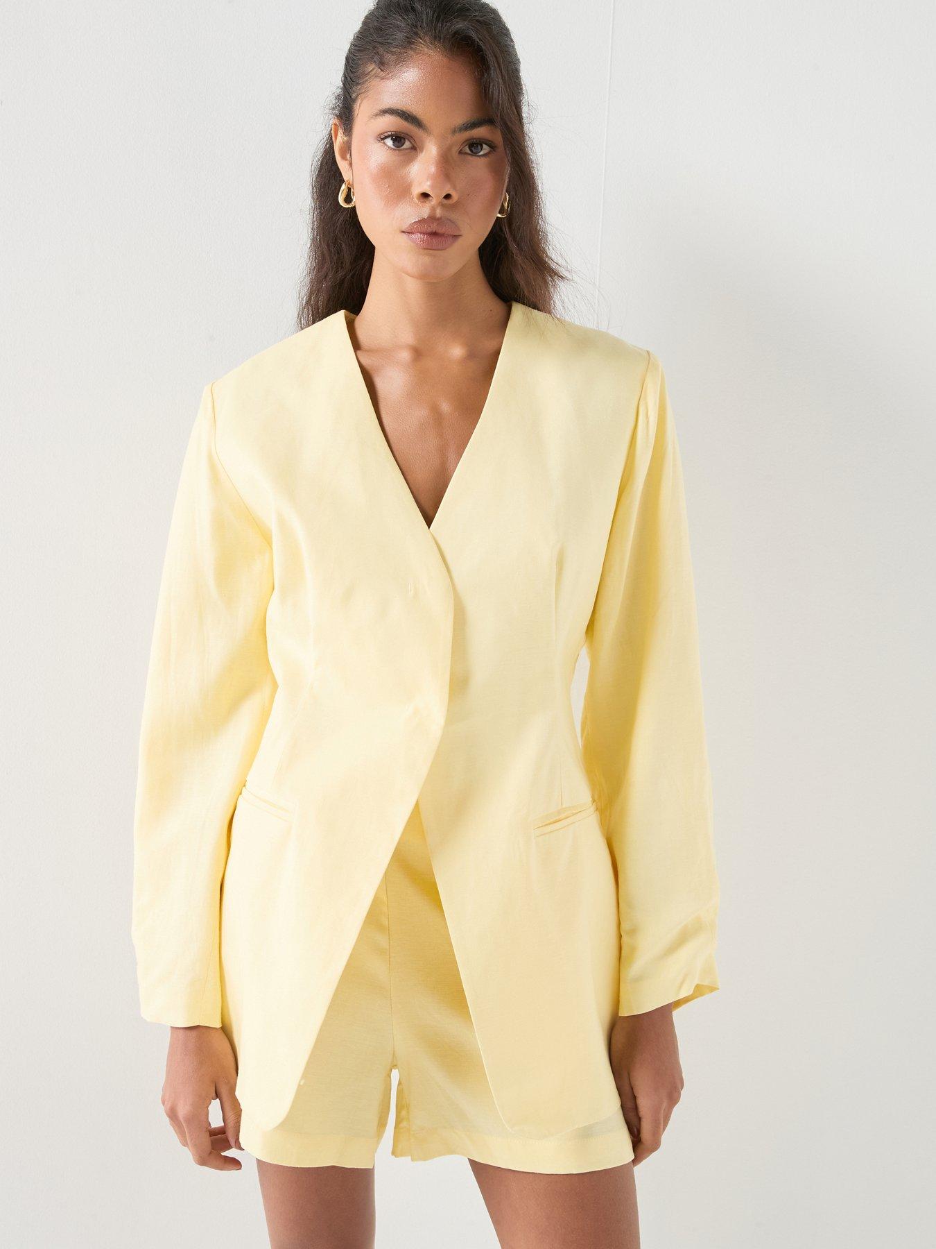 style-cheat-balloon-sleeve-blazer-yellow