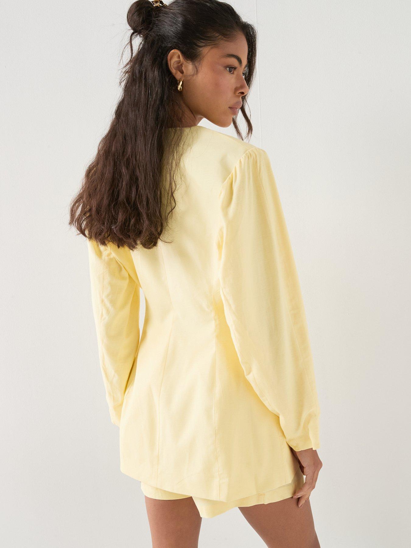 Image 2 of 6 of Style Cheat Balloon Sleeve Co-ord Blazer