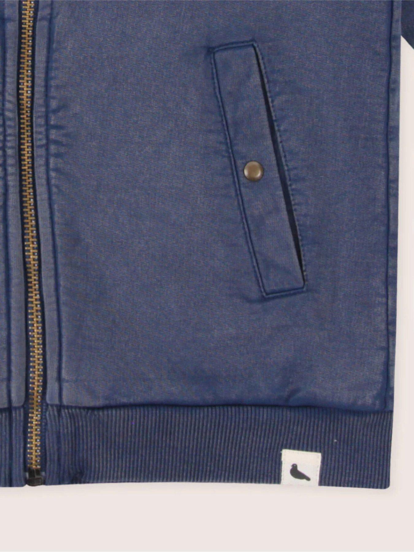  image of turtledove-london-kids-cotton-lucky-embroidered-jacket-blue