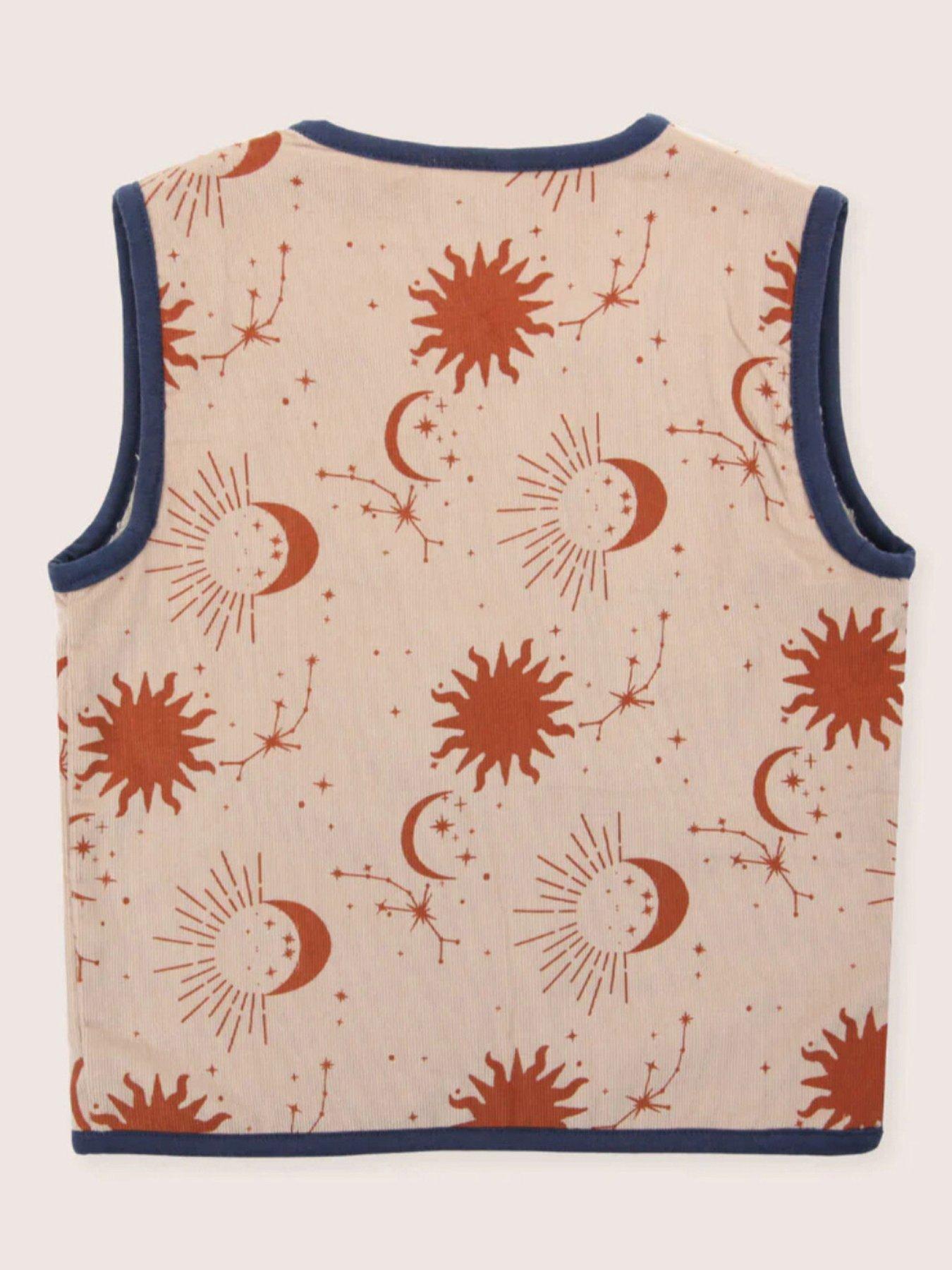  image of turtledove-london-girls-cotton-patchwork-gilet-multi