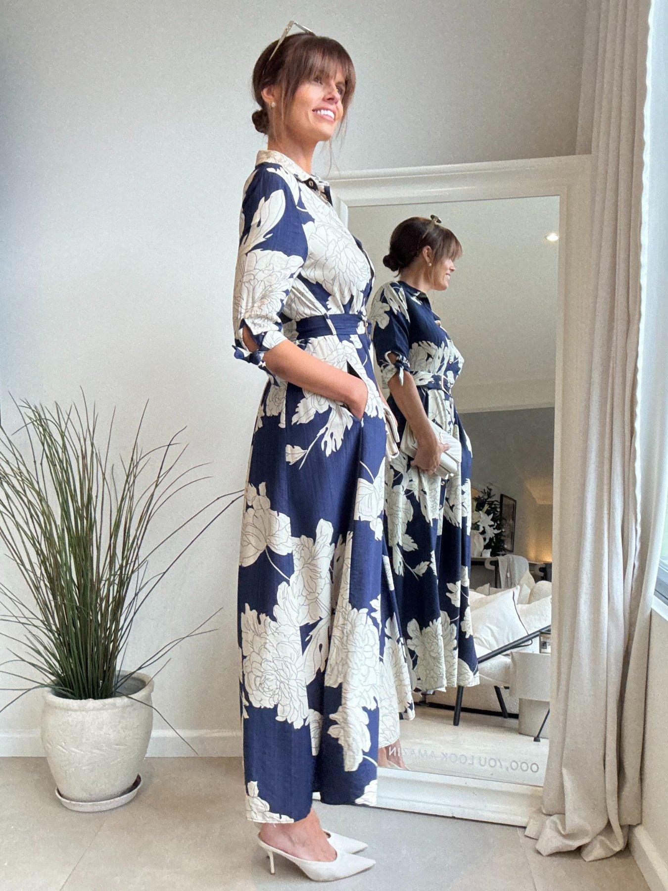  image of style-cheat-navy-daphne-dress