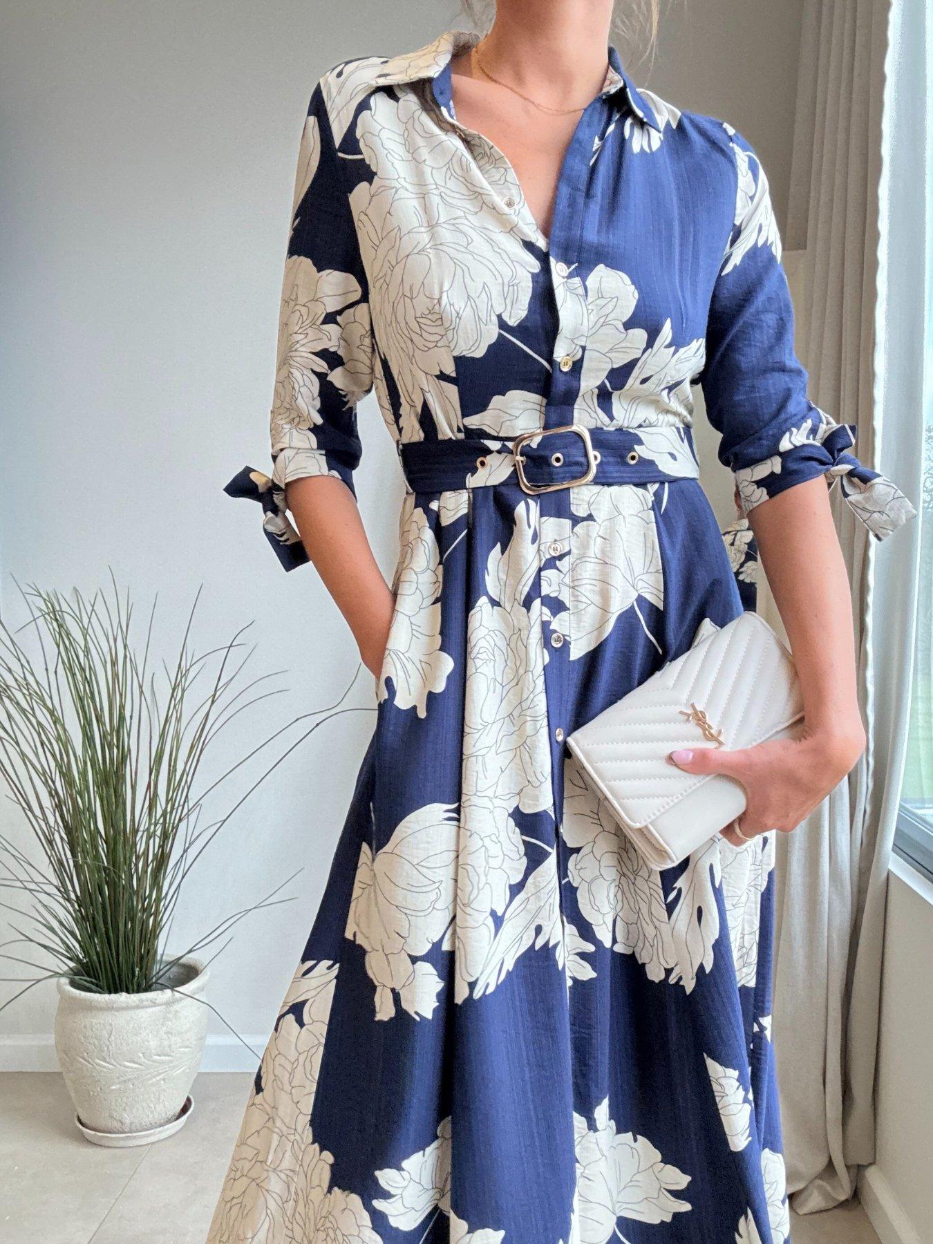  image of style-cheat-navy-daphne-dress