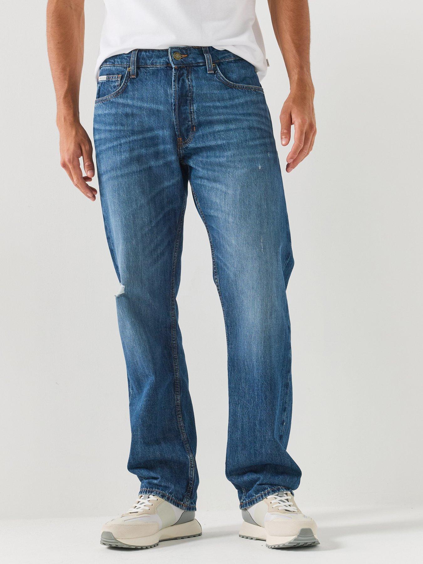 Image 1 of 6 of Guess Jeans G16 Straight Fit Jeans - Blue