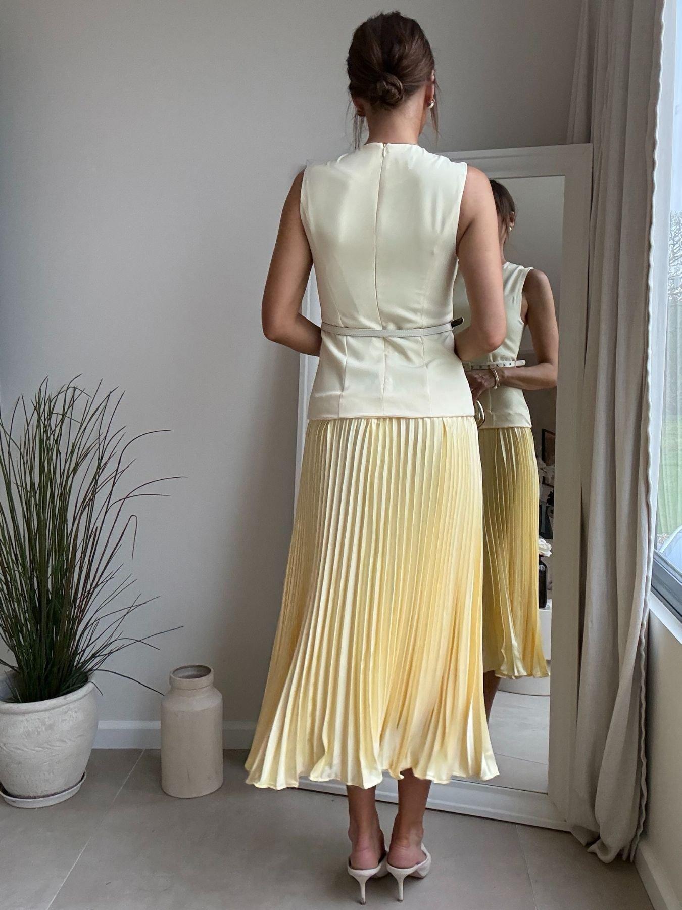  image of style-cheat-belted-pleated-dress