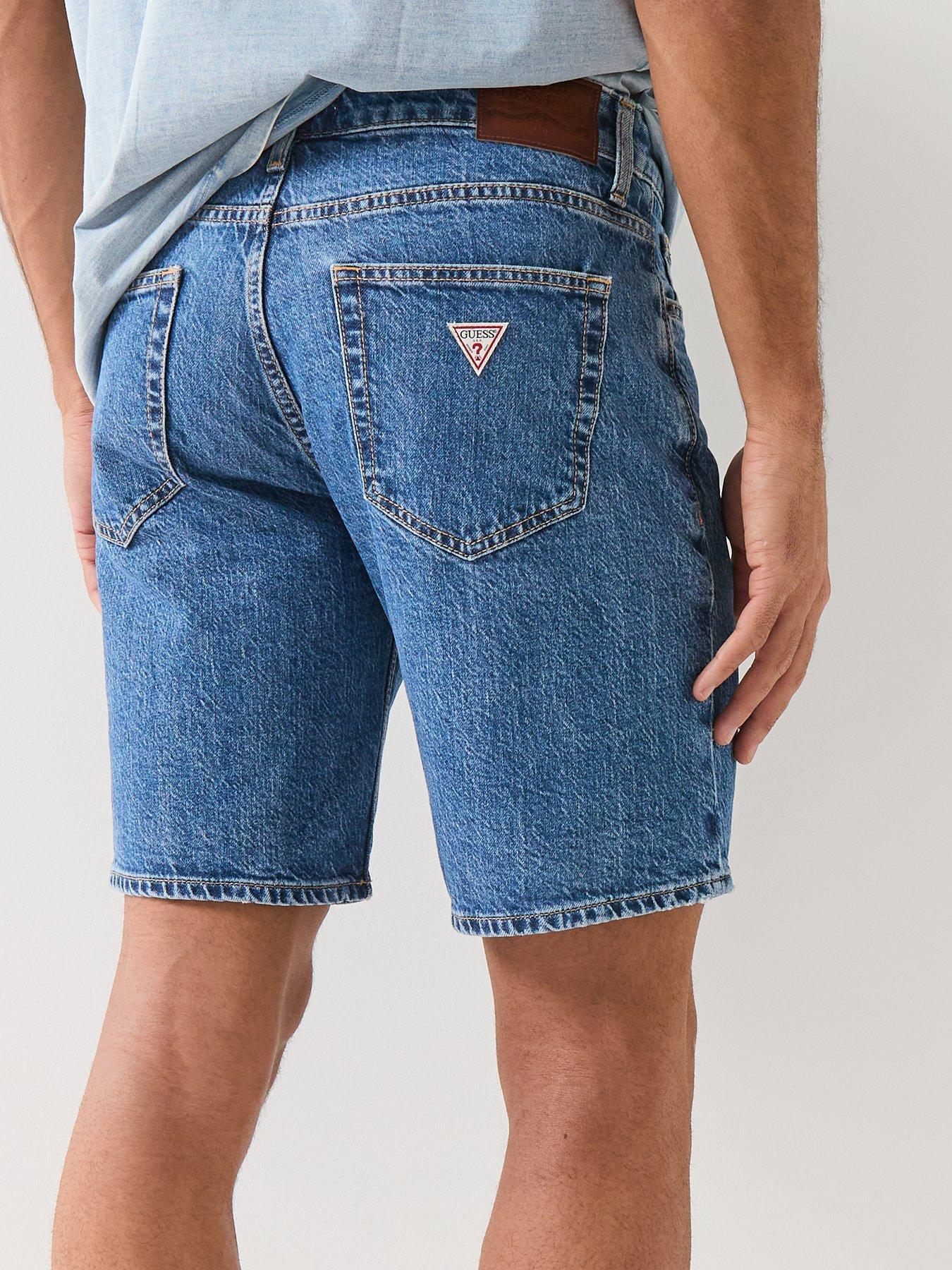 Image 4 of 5 of Guess Jeans Denim Shorts - Blue
