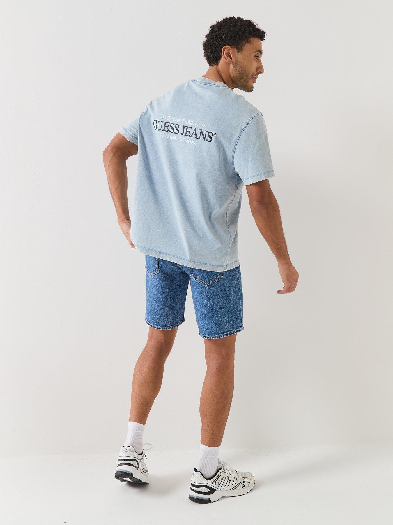 Image 5 of 5 of Guess Jeans Denim Shorts - Blue