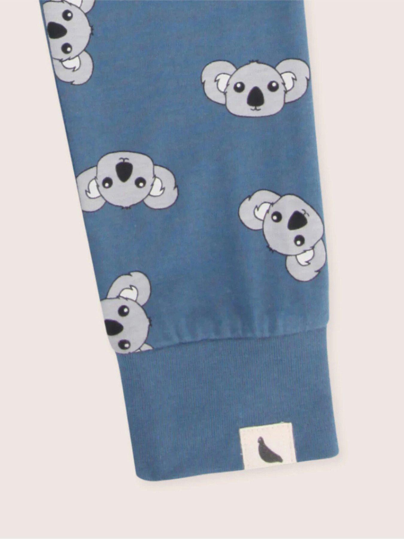  image of turtledove-london-kidsnbspcotton-koala-leggings-blue