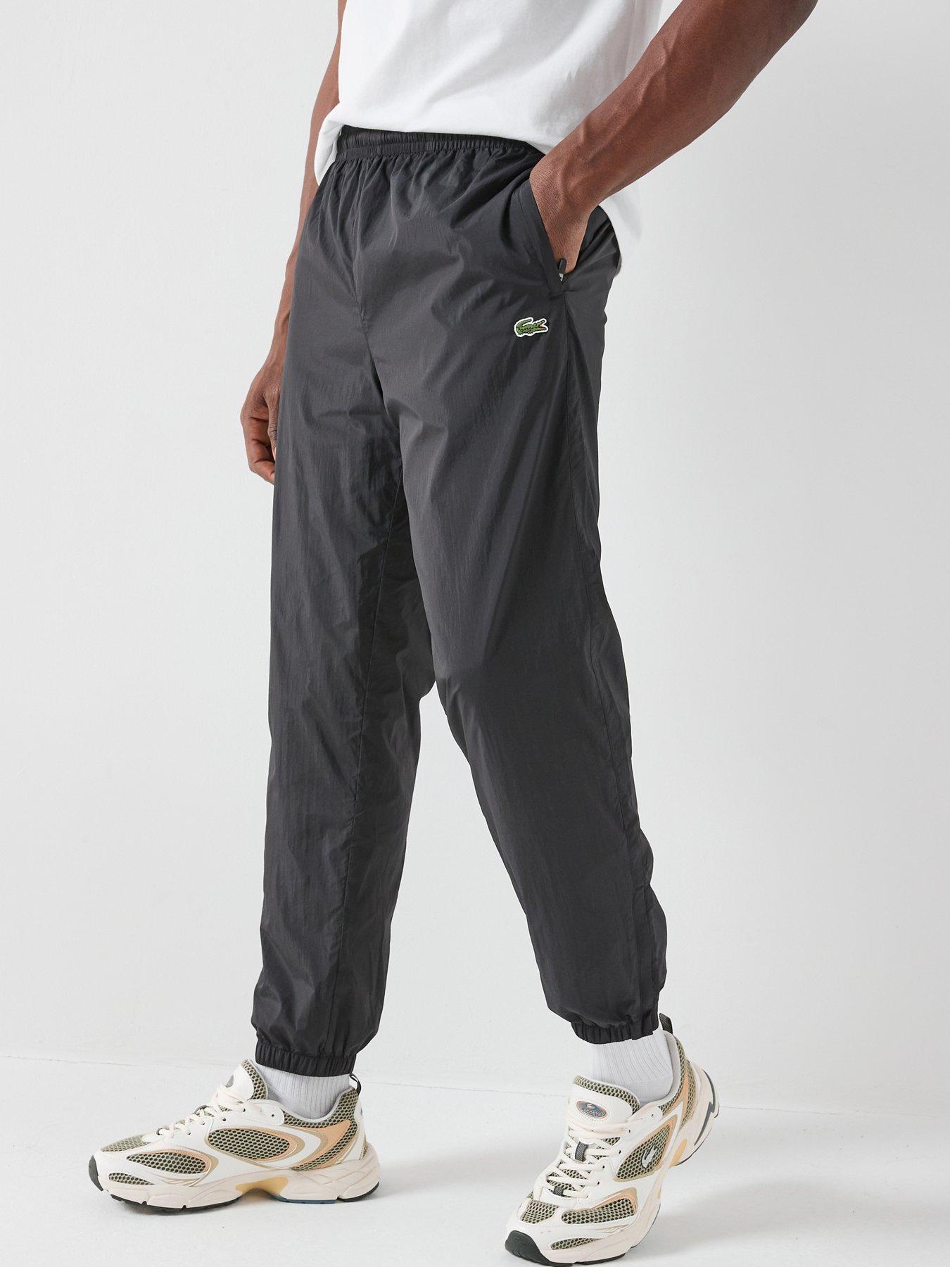 Lacoste Relaxed Fit Waterproof Joggers - Black