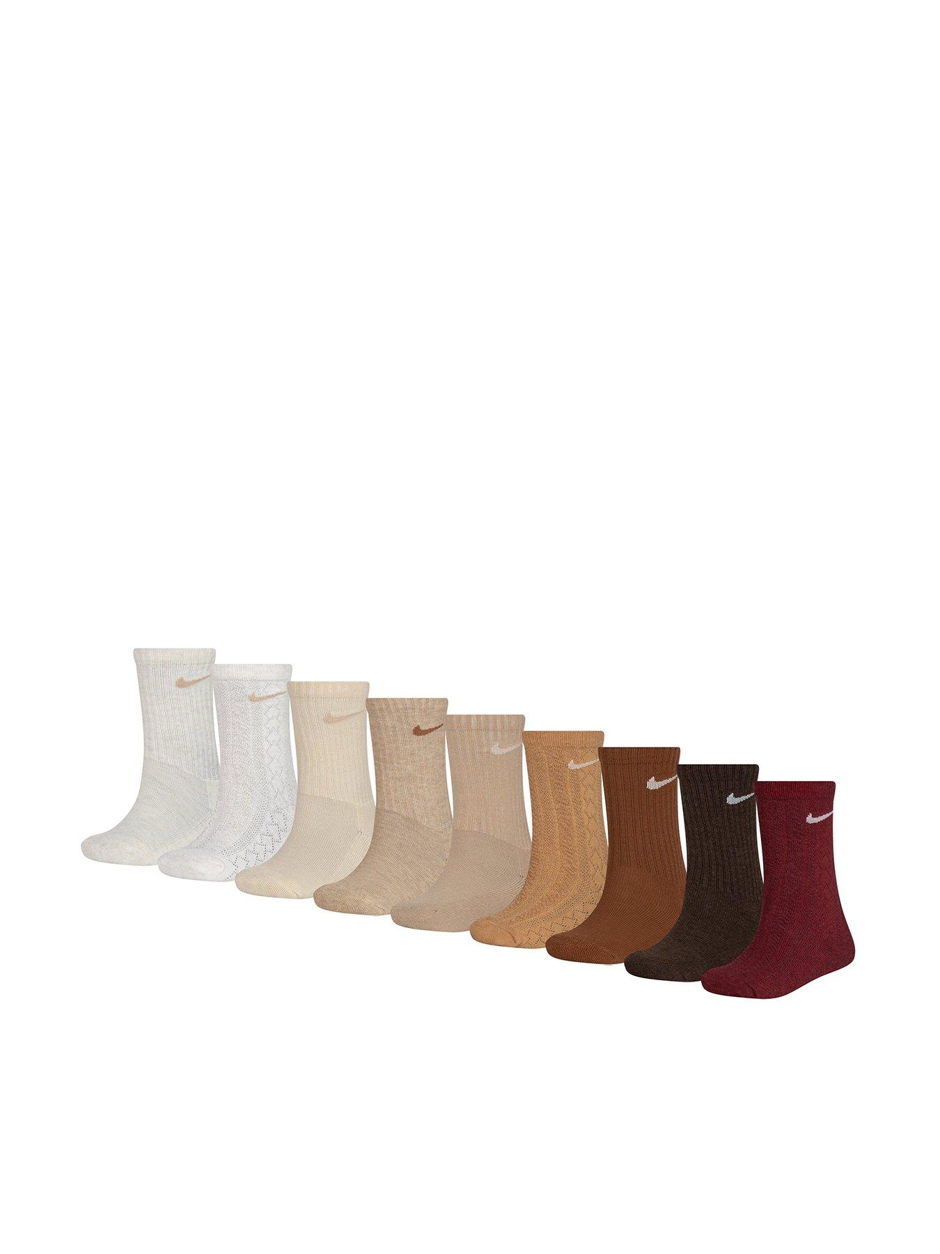 Nike Kids Unisex 9Pk Holiday Sock Crew Pack Set - Multi