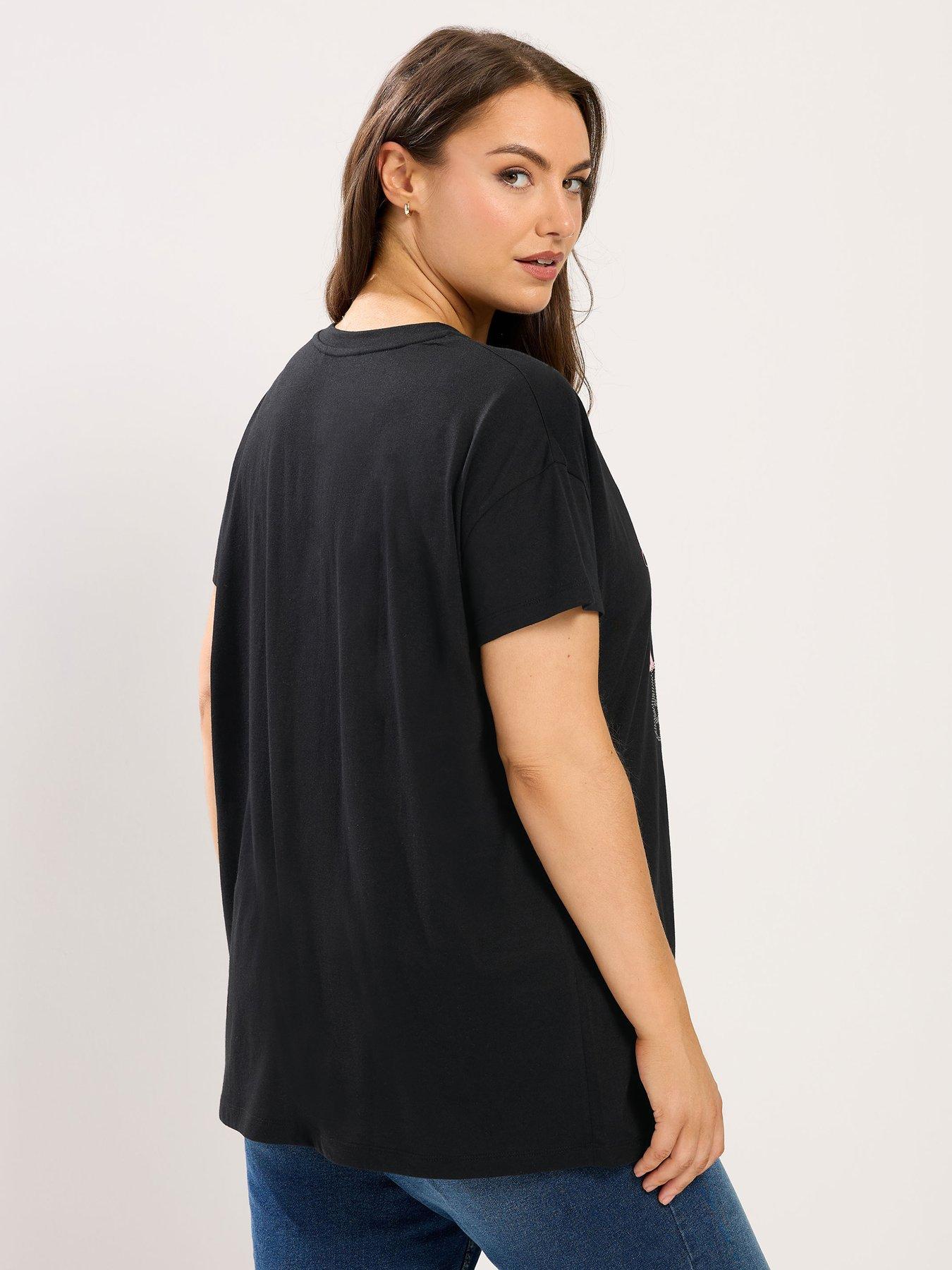 Image 2 of 5 of Yours Curve Core Nyc Placement T-shirt