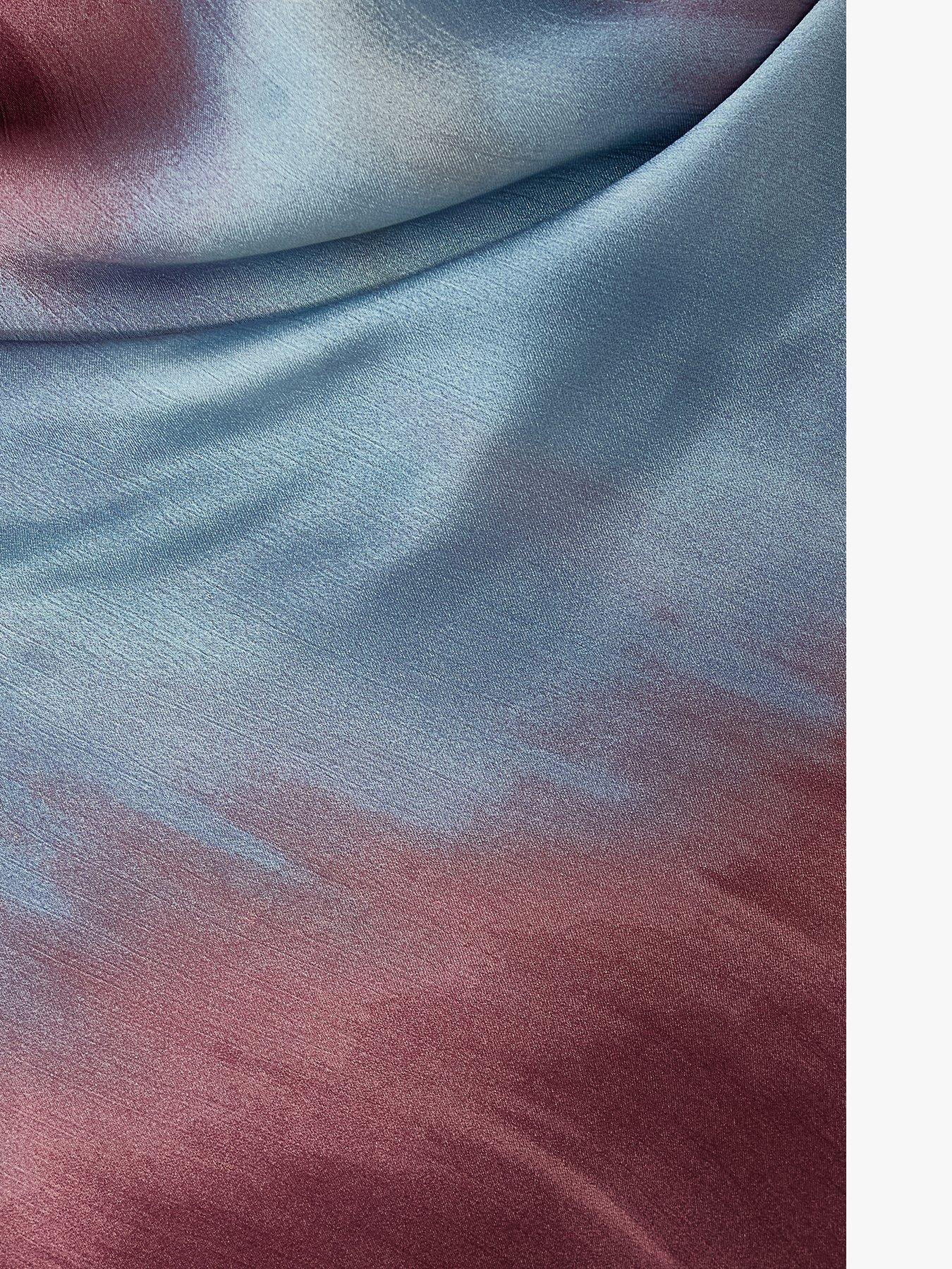  image of quiz-petite-burgundy-satin-printed-midaxi-dress