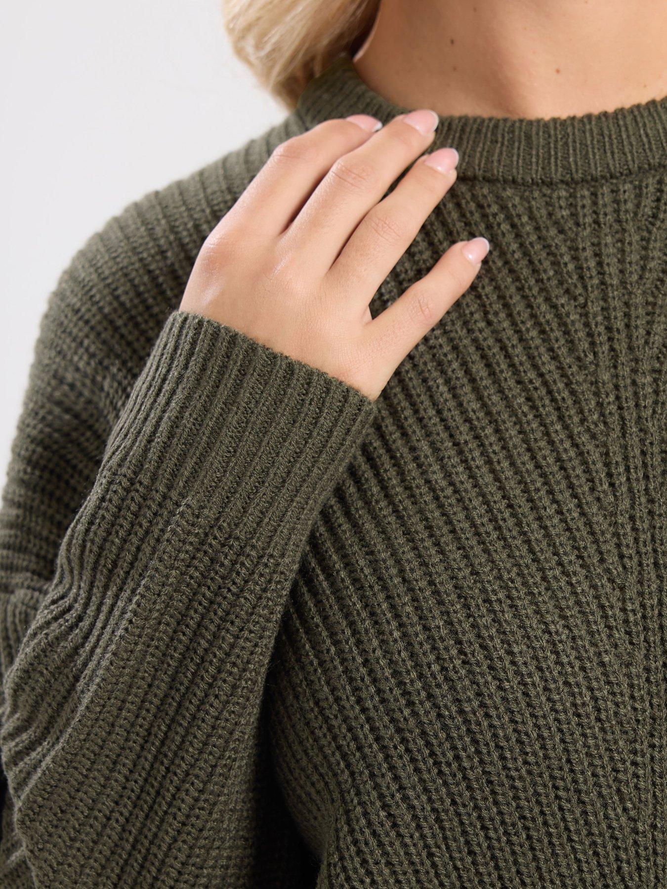 Image 4 of 4 of Yours Curve Essential Jumper - Green