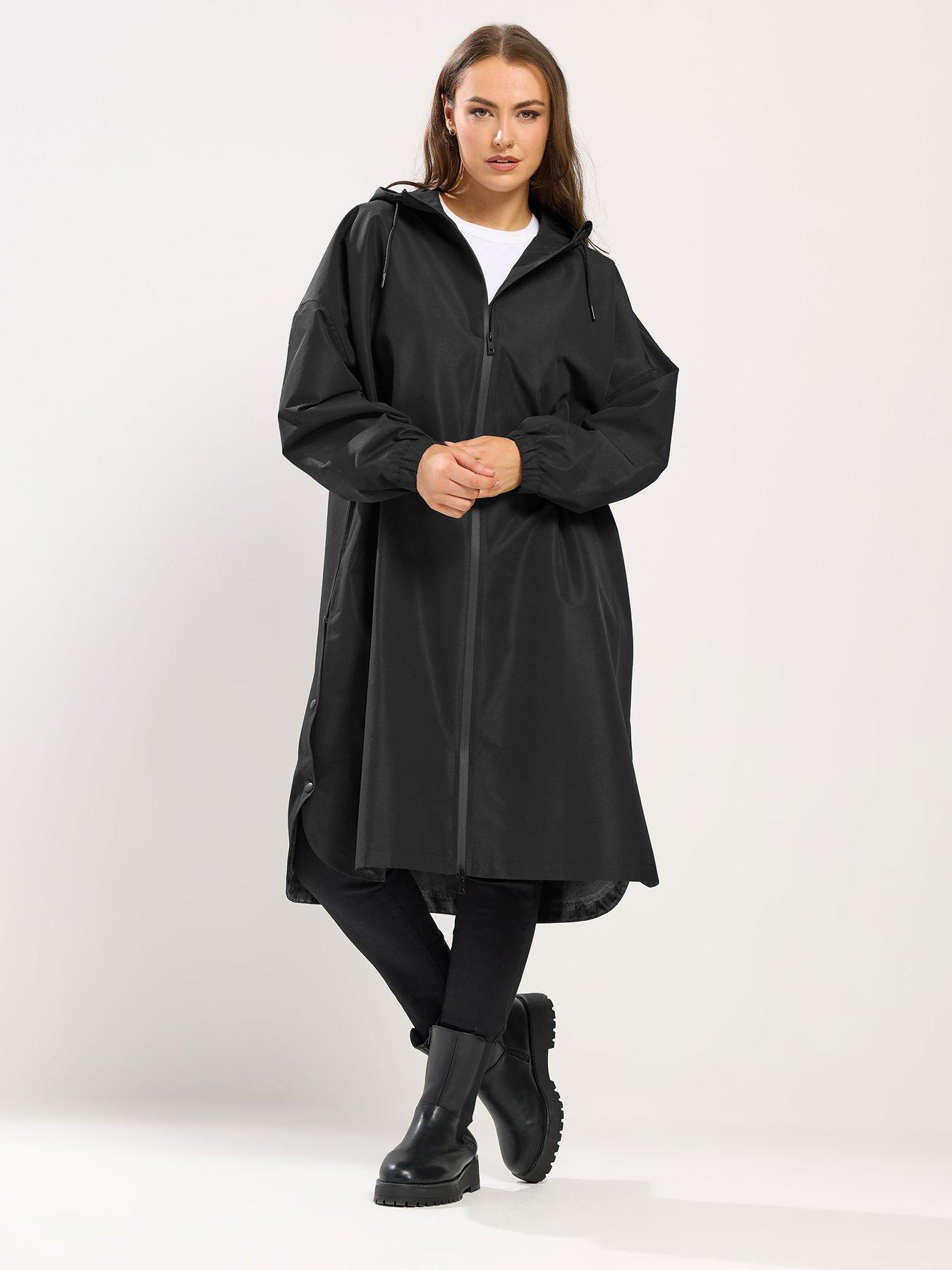 Image 1 of 5 of Yours Curve Waterproof Jacket - Black