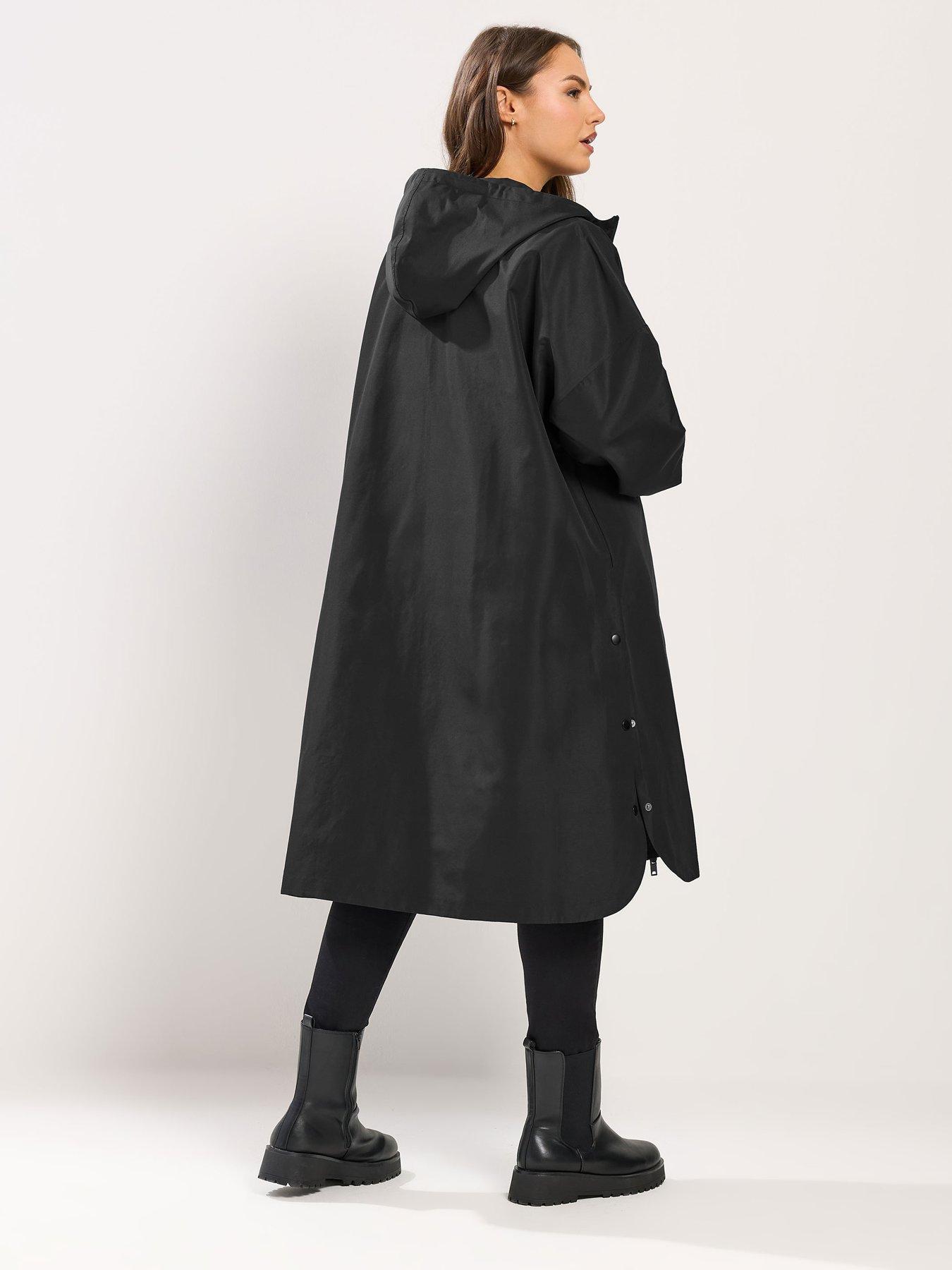 Image 2 of 5 of Yours Curve Waterproof Jacket - Black