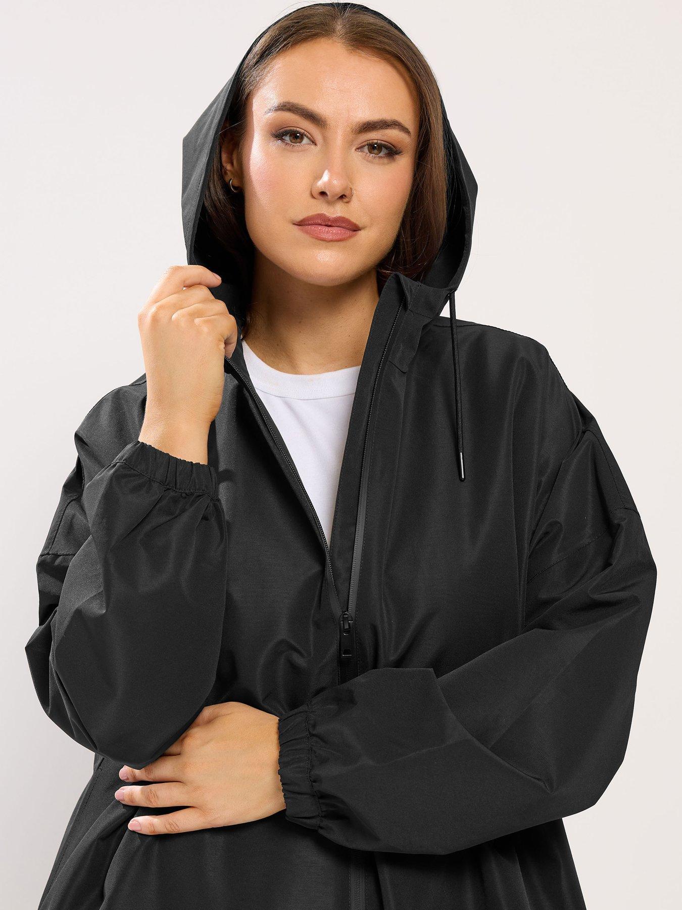 Image 4 of 5 of Yours Curve Waterproof Jacket - Black