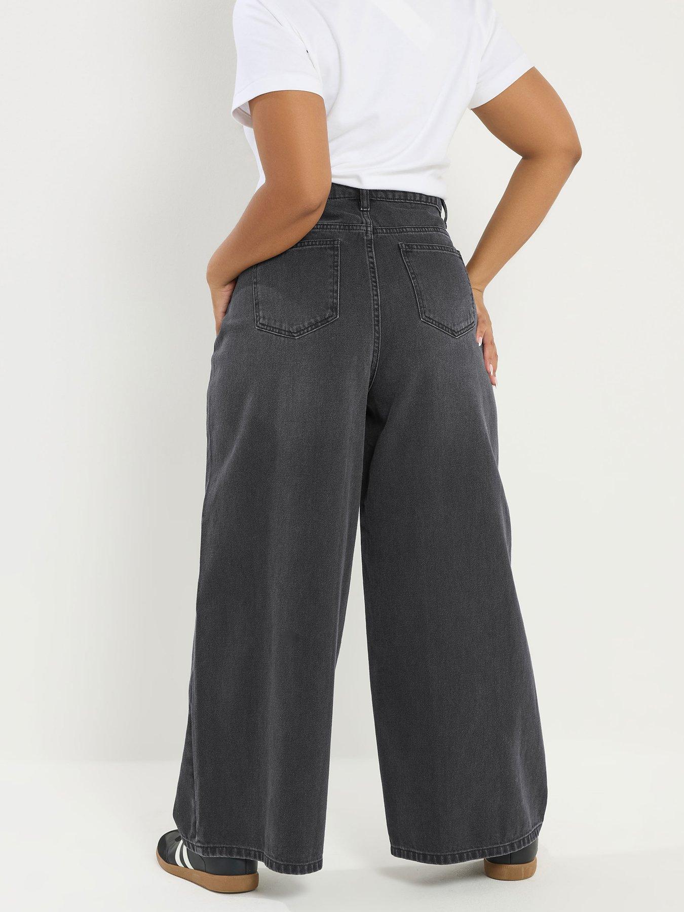  image of yours-curve-rigid-plazzo-front-seam-jeans