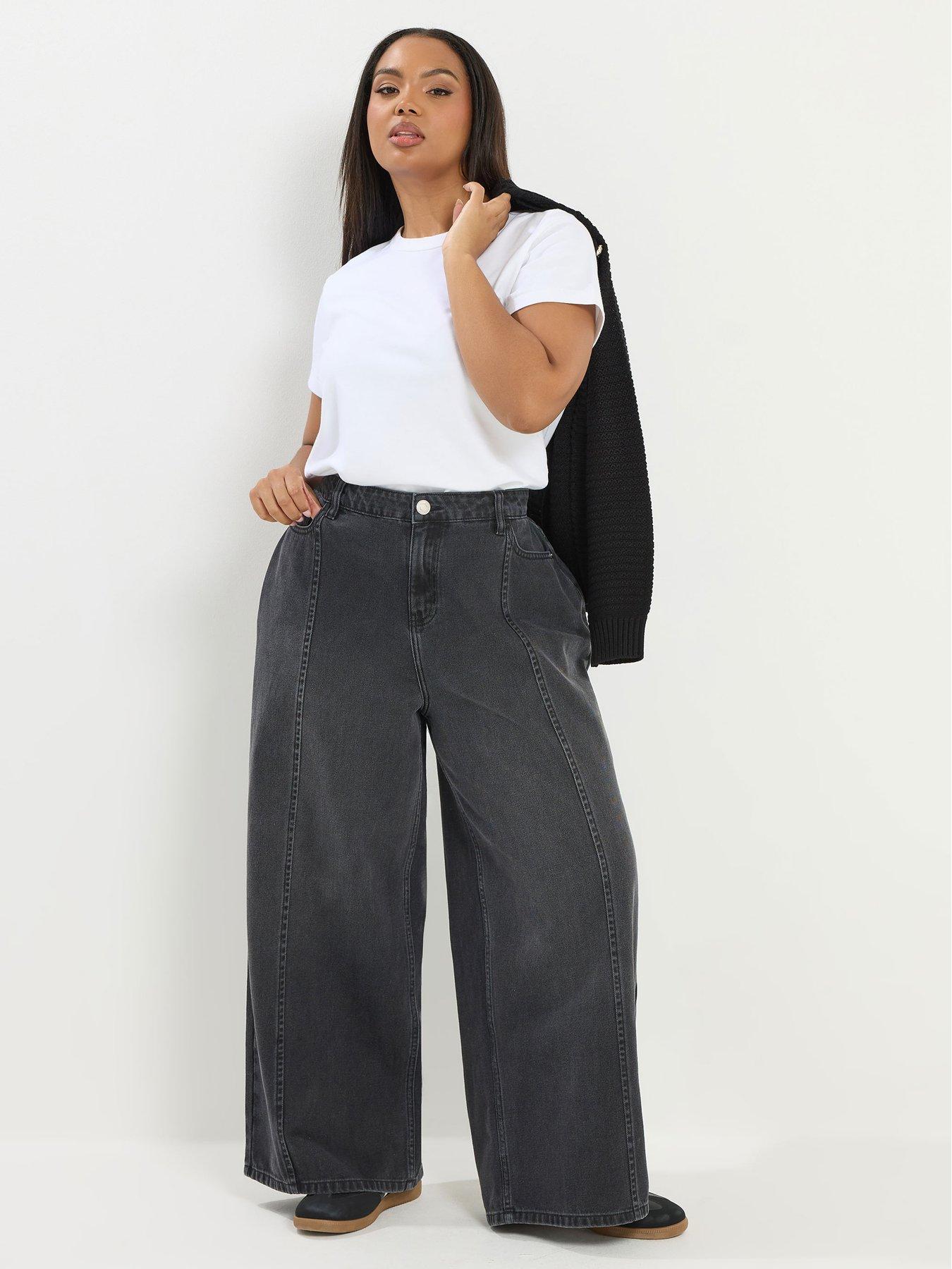  image of yours-curve-rigid-plazzo-front-seam-jeans