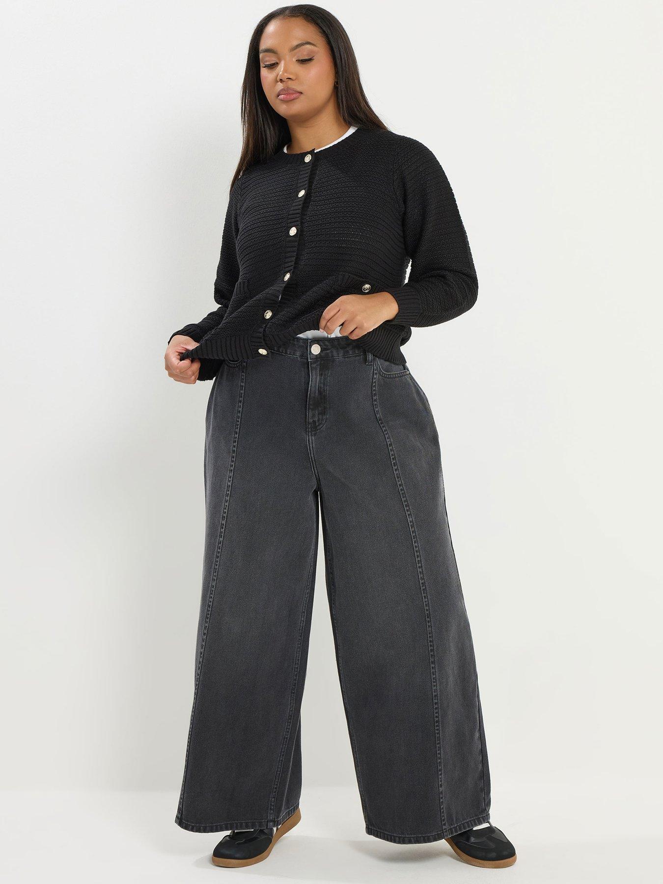  image of yours-curve-rigid-plazzo-front-seam-jeans