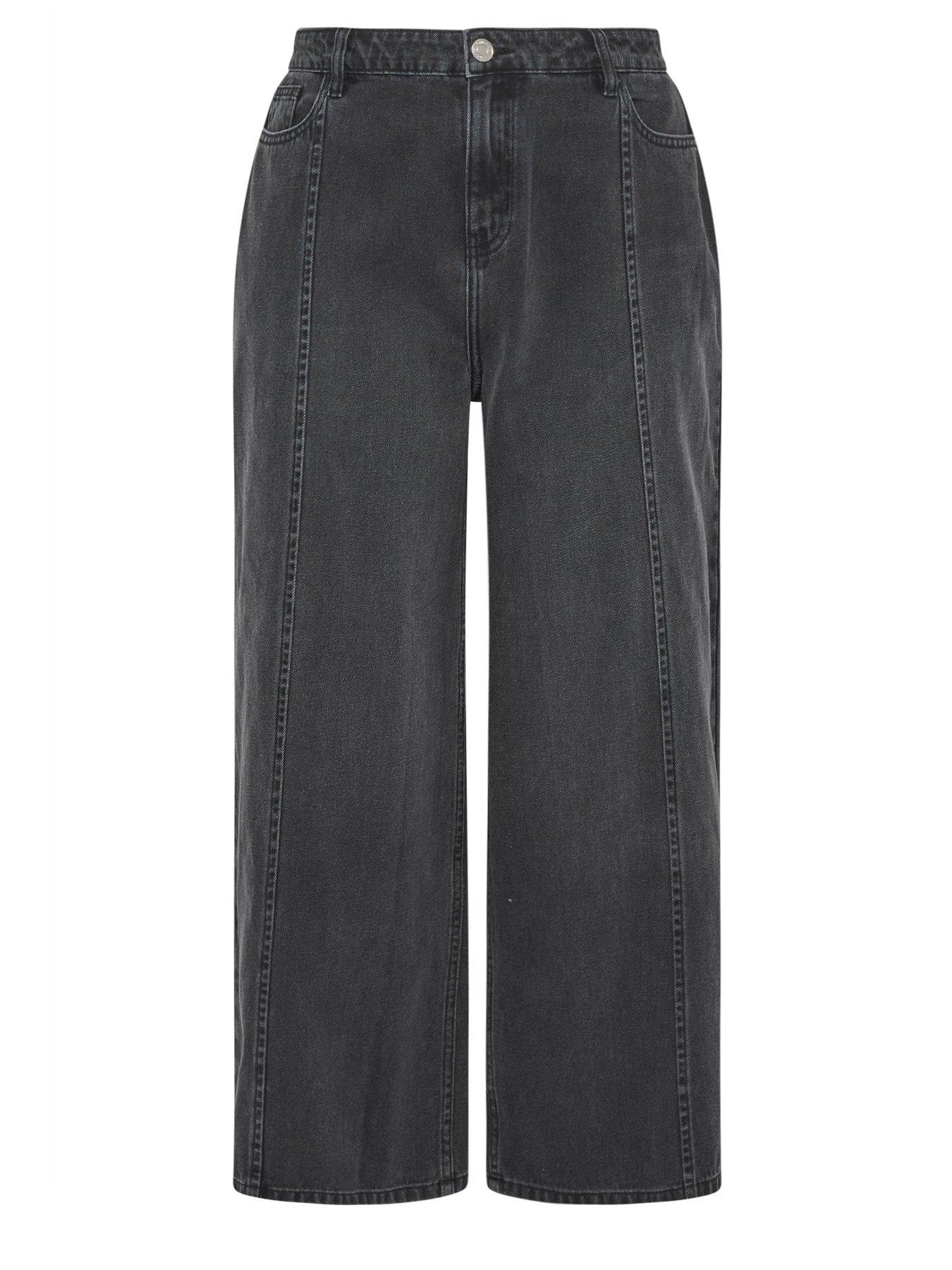  image of yours-curve-rigid-plazzo-front-seam-jeans