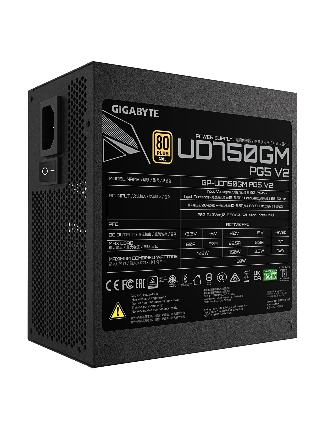  image of gigabyte-ud750gm-pg5-v2-modular-80-plus-gold-power-supply