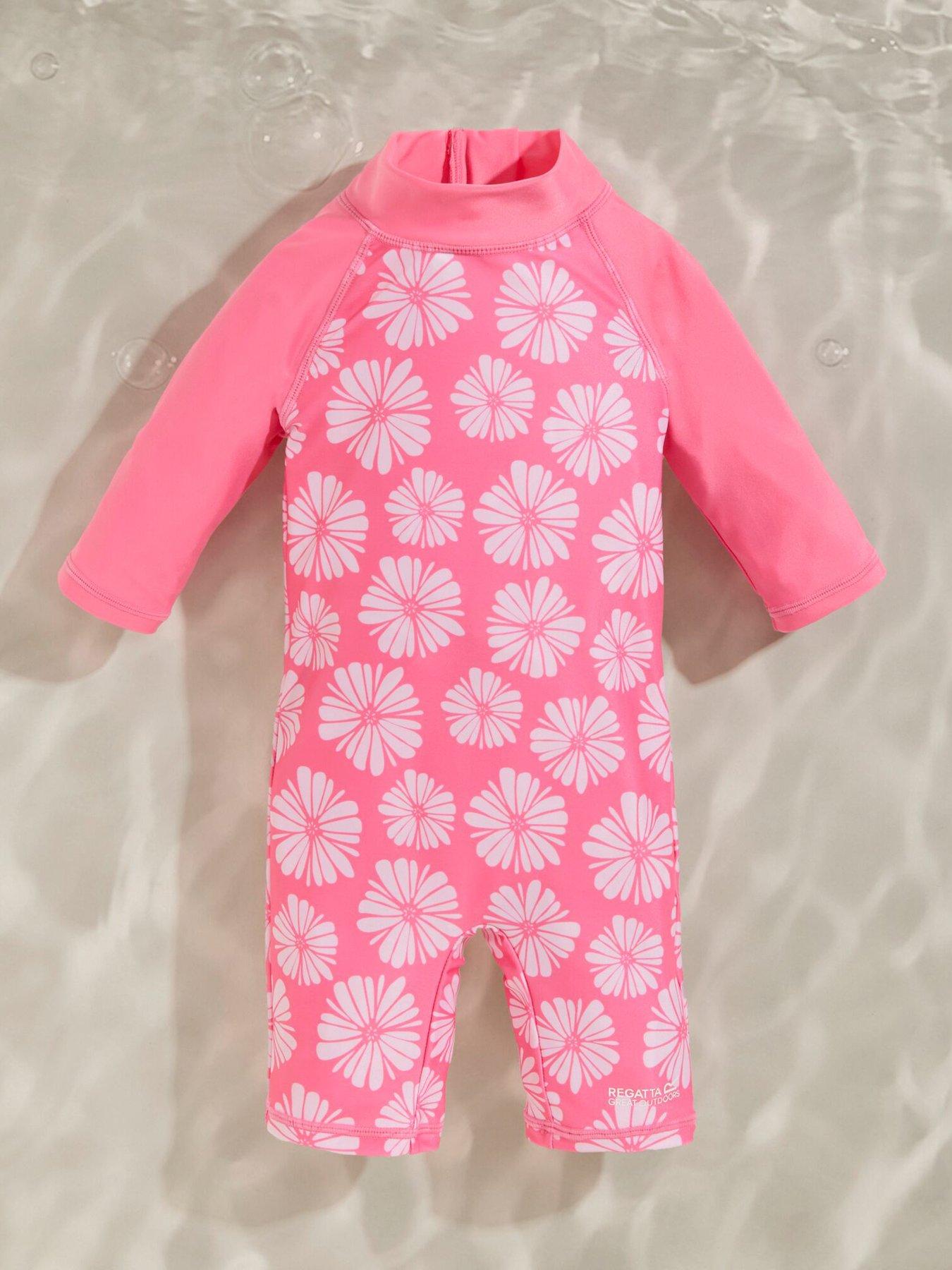 Image 1 of 7 of Regatta Girls Rashsuit - Pink