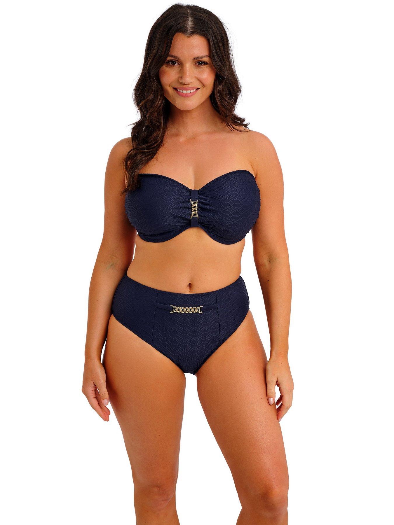 Image 3 of 6 of Fantasie Azores Underwire Bandeau Bikini Top - Midnight