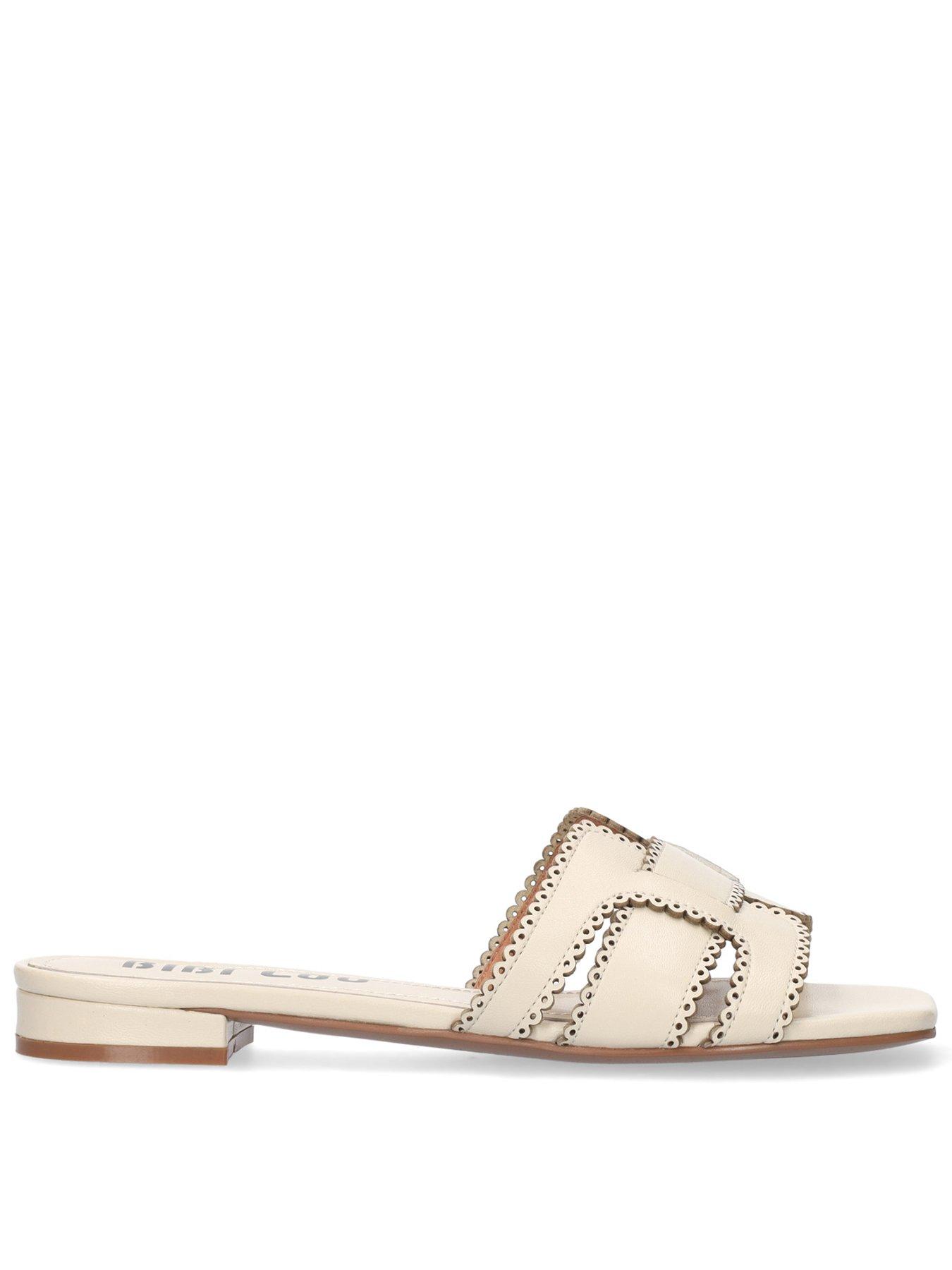Bibi Lou Holly Flat Sandal - Cream