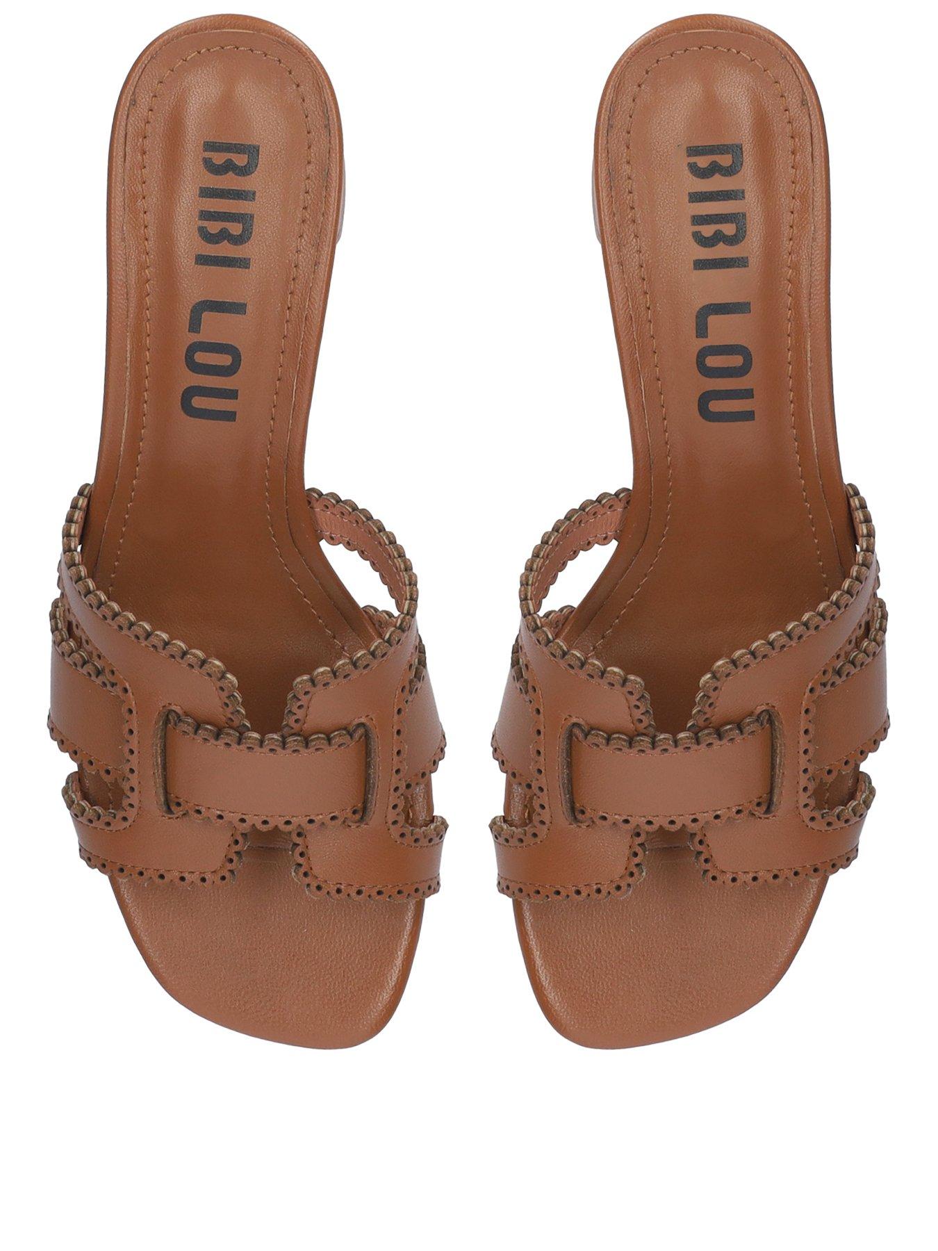  image of bibi-lou-heeled-sandal-brown