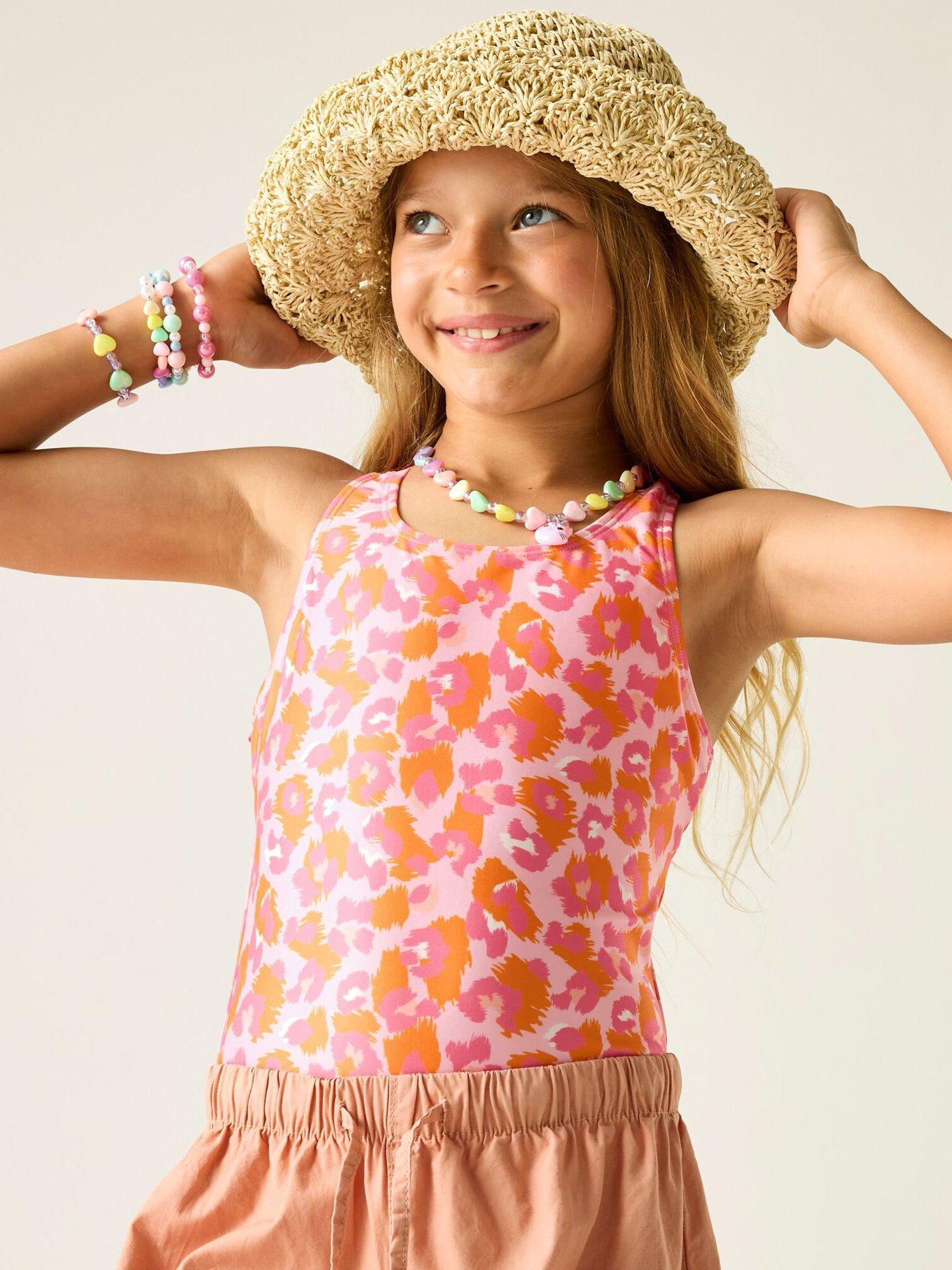 regatta-girls-katrisse-swimsuit-orange