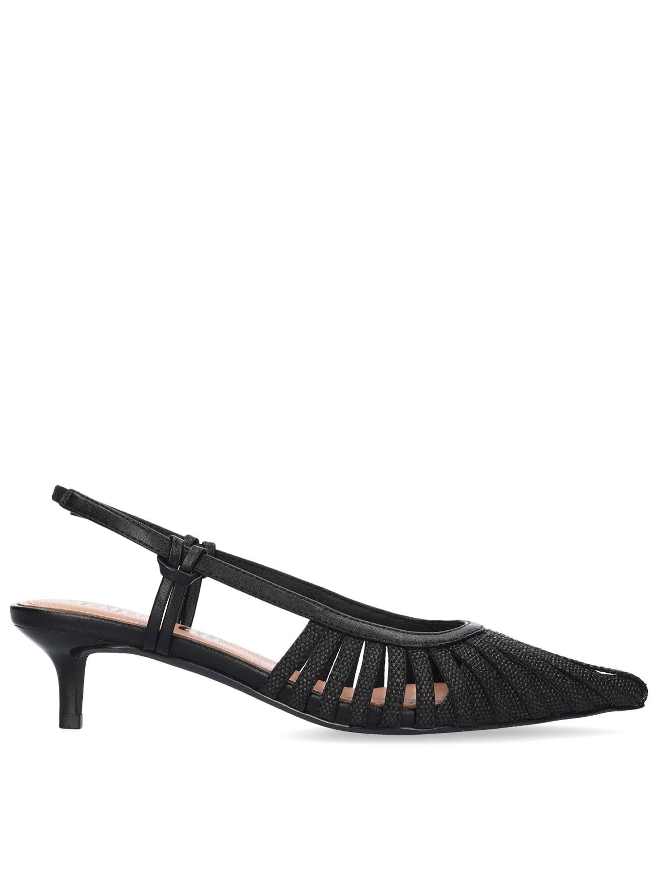 Bibi Lou Sling Back Kitten Heel - Black