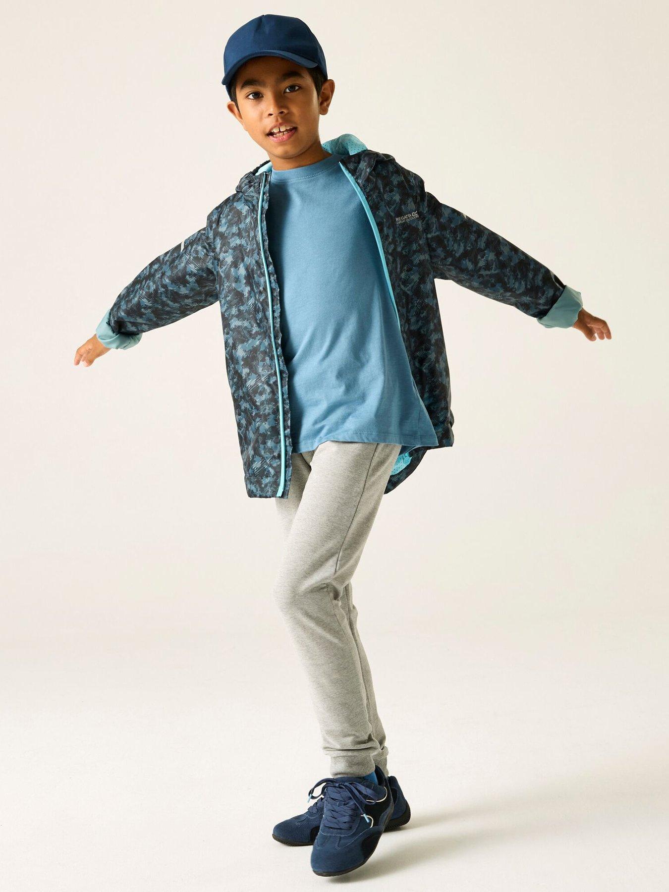  image of regatta-boys-printed-lever-ii-jacket-blue