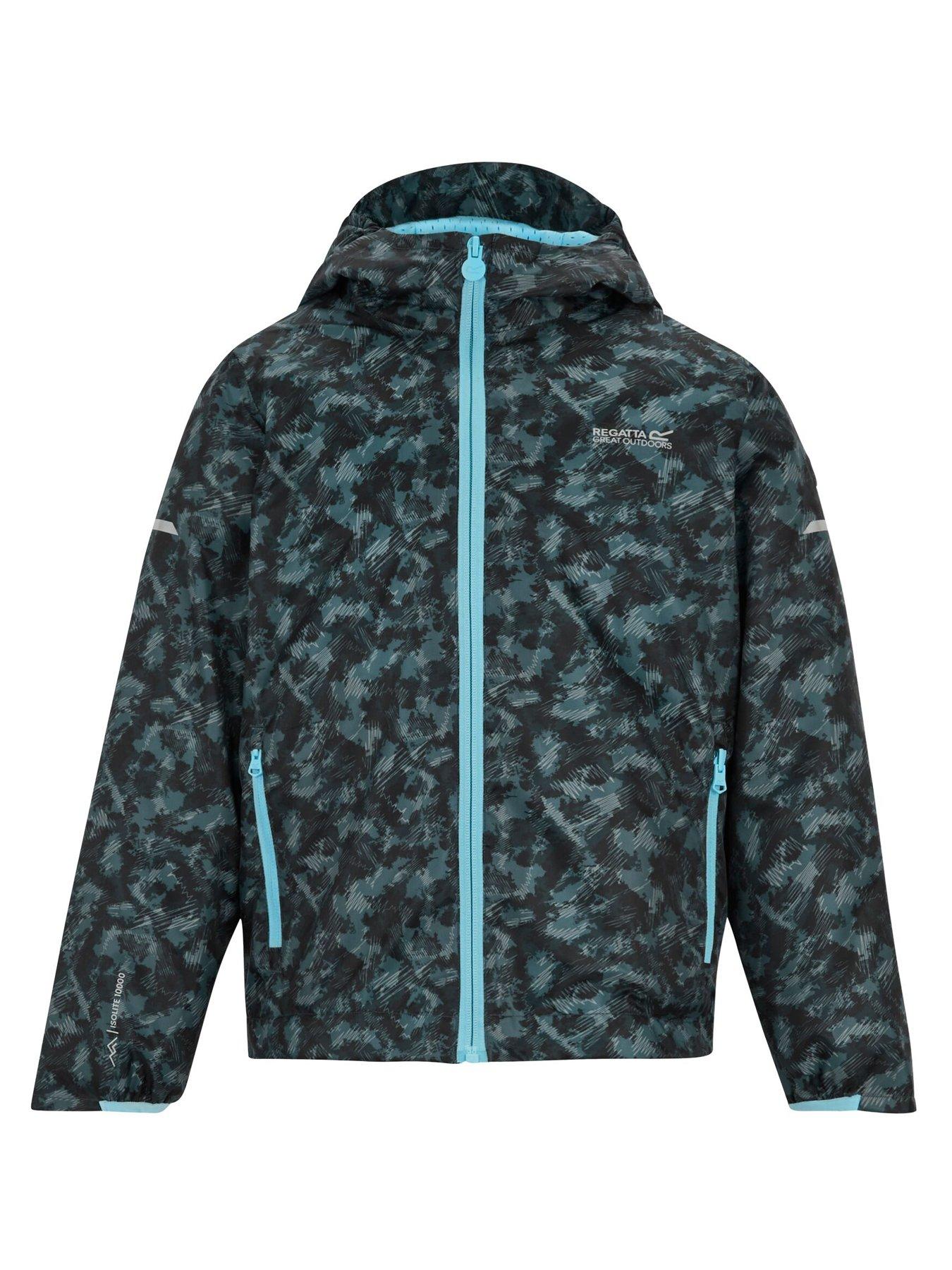  image of regatta-boys-printed-lever-ii-jacket-blue