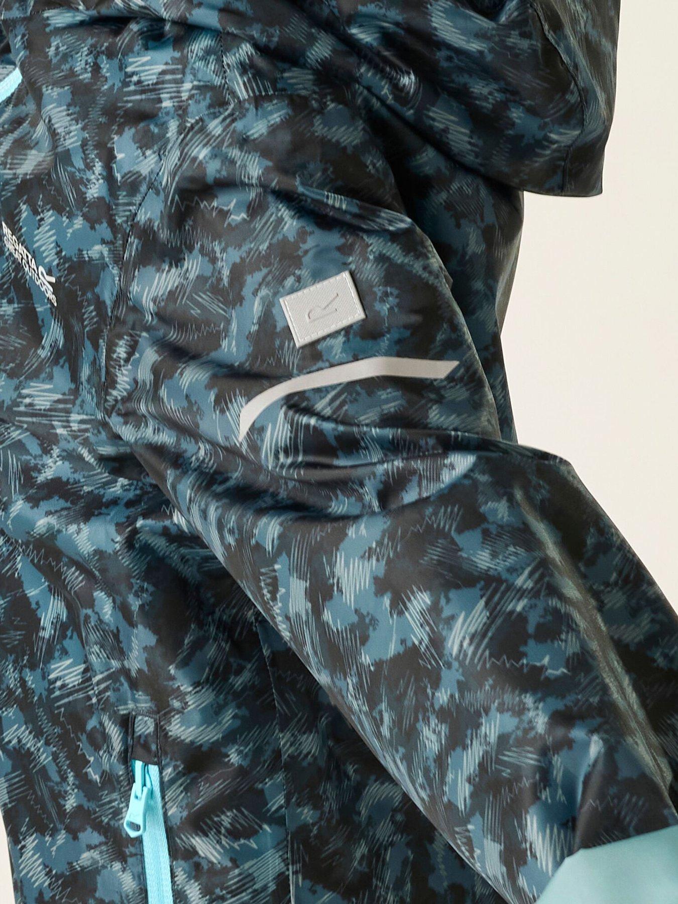  image of regatta-boys-printed-lever-ii-jacket-blue
