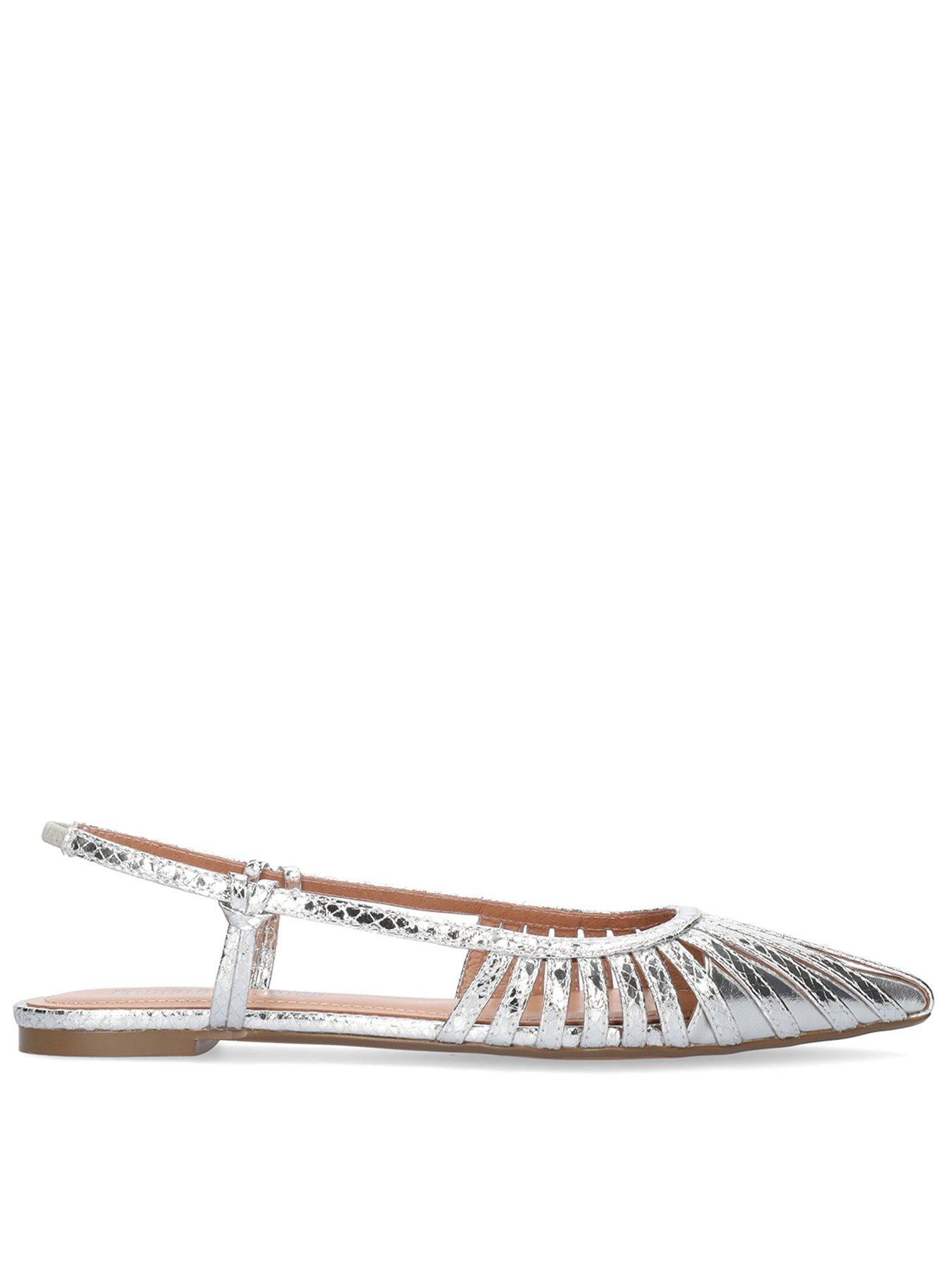 front image of bibi-lou-zin-flat-slingback-shoes-silver