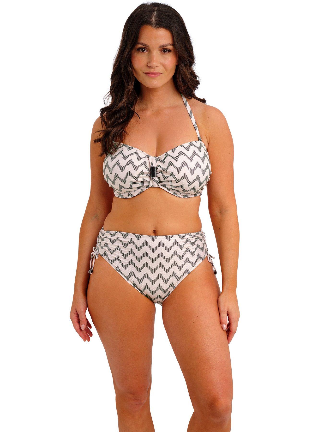 Fantasie Vanuatu Underwire Bandeau Bikini Top - Crème Noire
