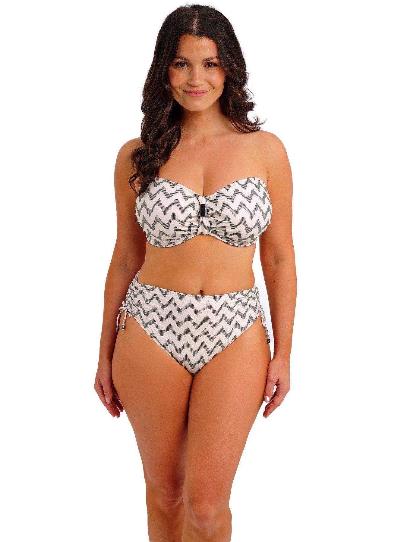 Image 3 of 6 of Fantasie Vanuatu Underwire Bandeau Bikini Top - Cr&egrave;me Noire