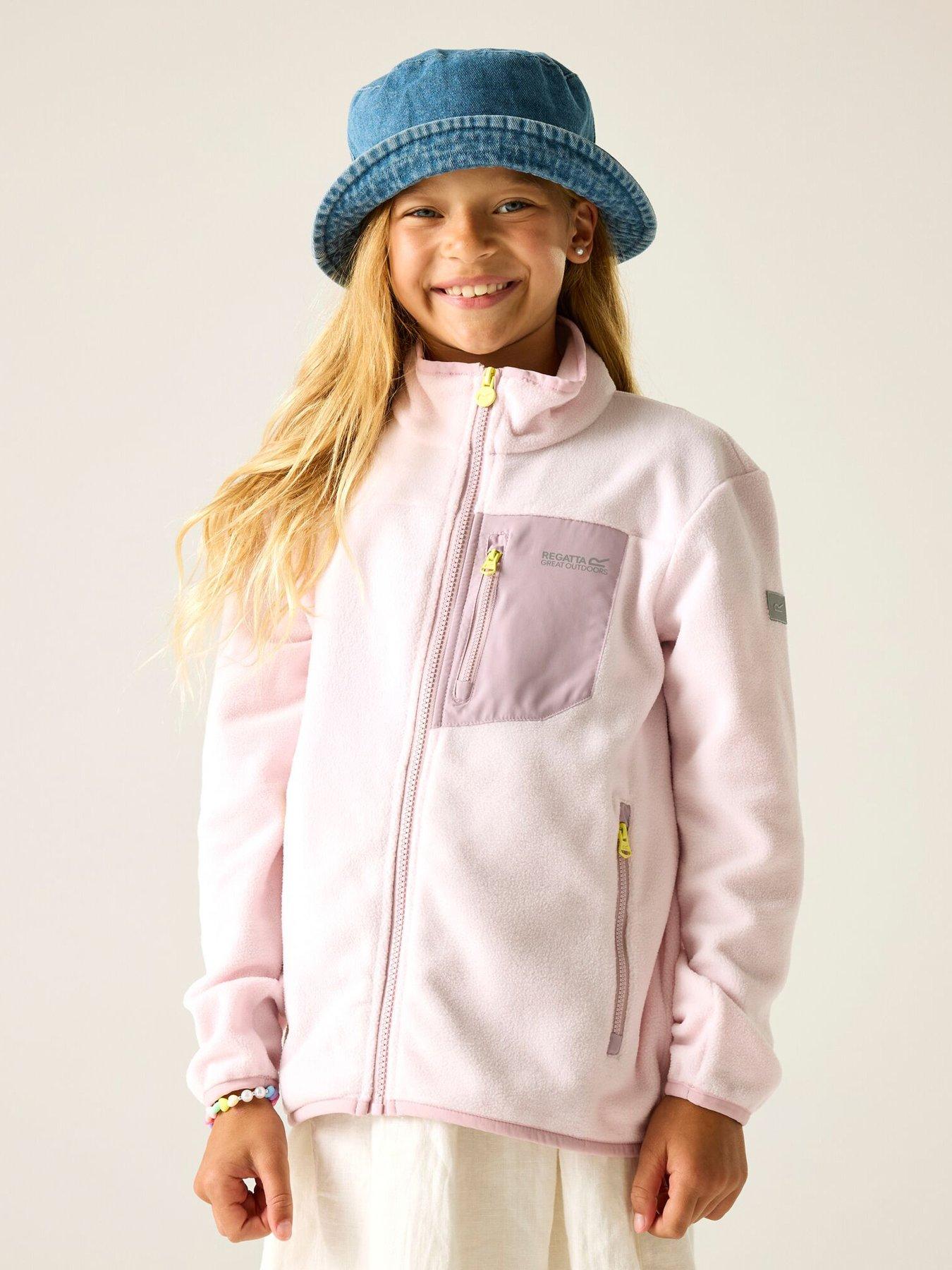 Regatta Girls Frankie Full Zip Fleece - Pink