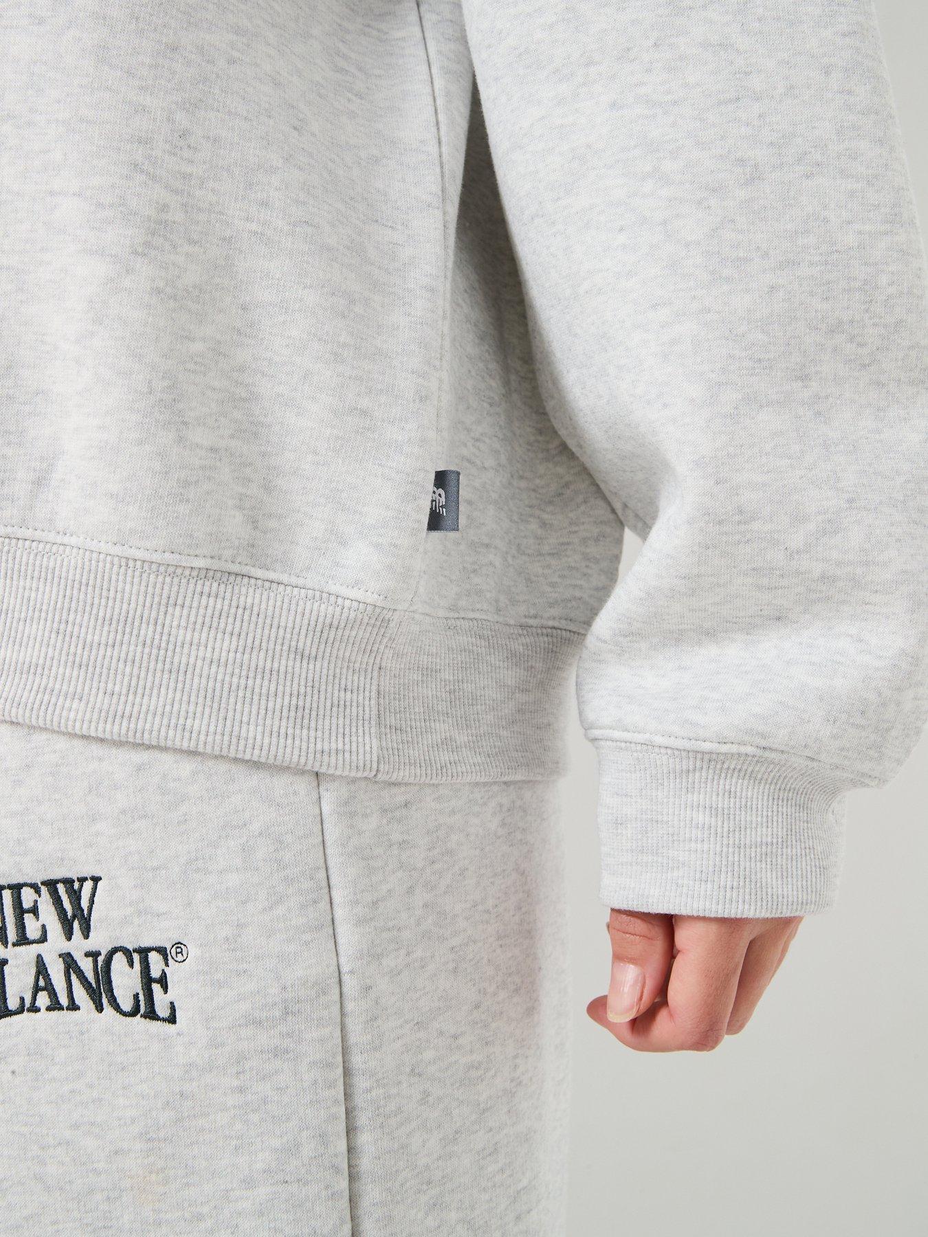 Image 6 of 6 of New Balance Womens Trackside Half Zip Sweatshirt - Grey