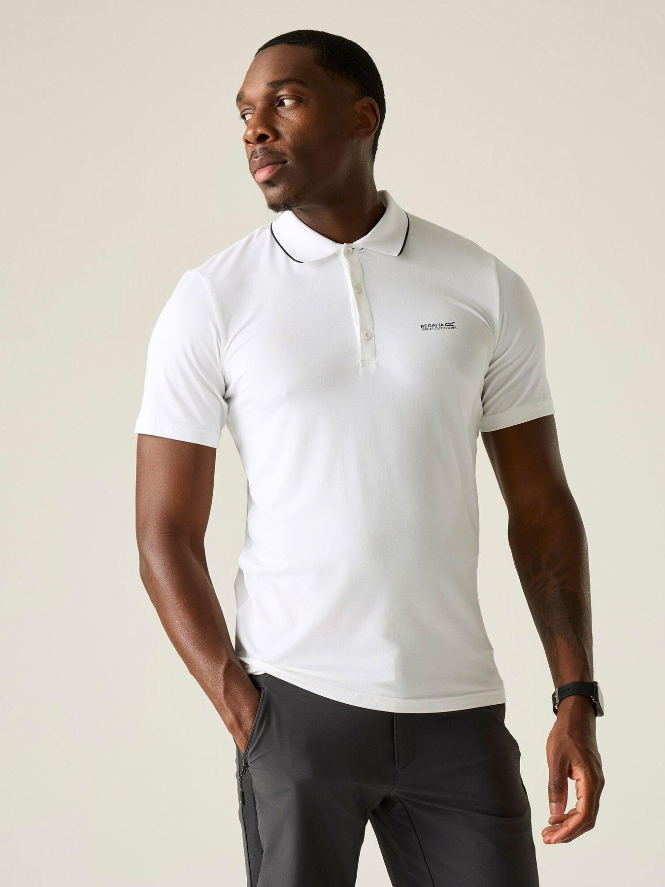 Regatta Mens Maverik Stretch Polo Shirt - White