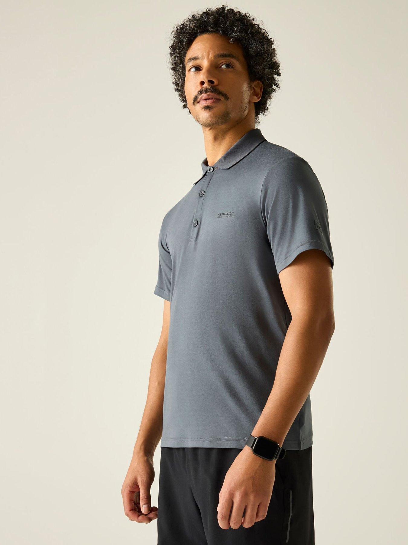 Image 1 of 6 of Regatta Mens Maverik Stretch Polo Shirt - Grey
