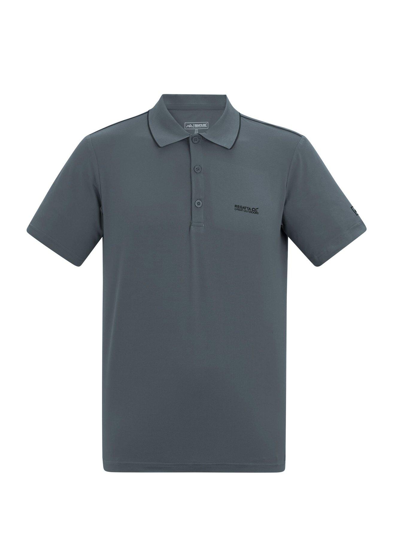 Image 5 of 6 of Regatta Mens Maverik Stretch Polo Shirt - Grey