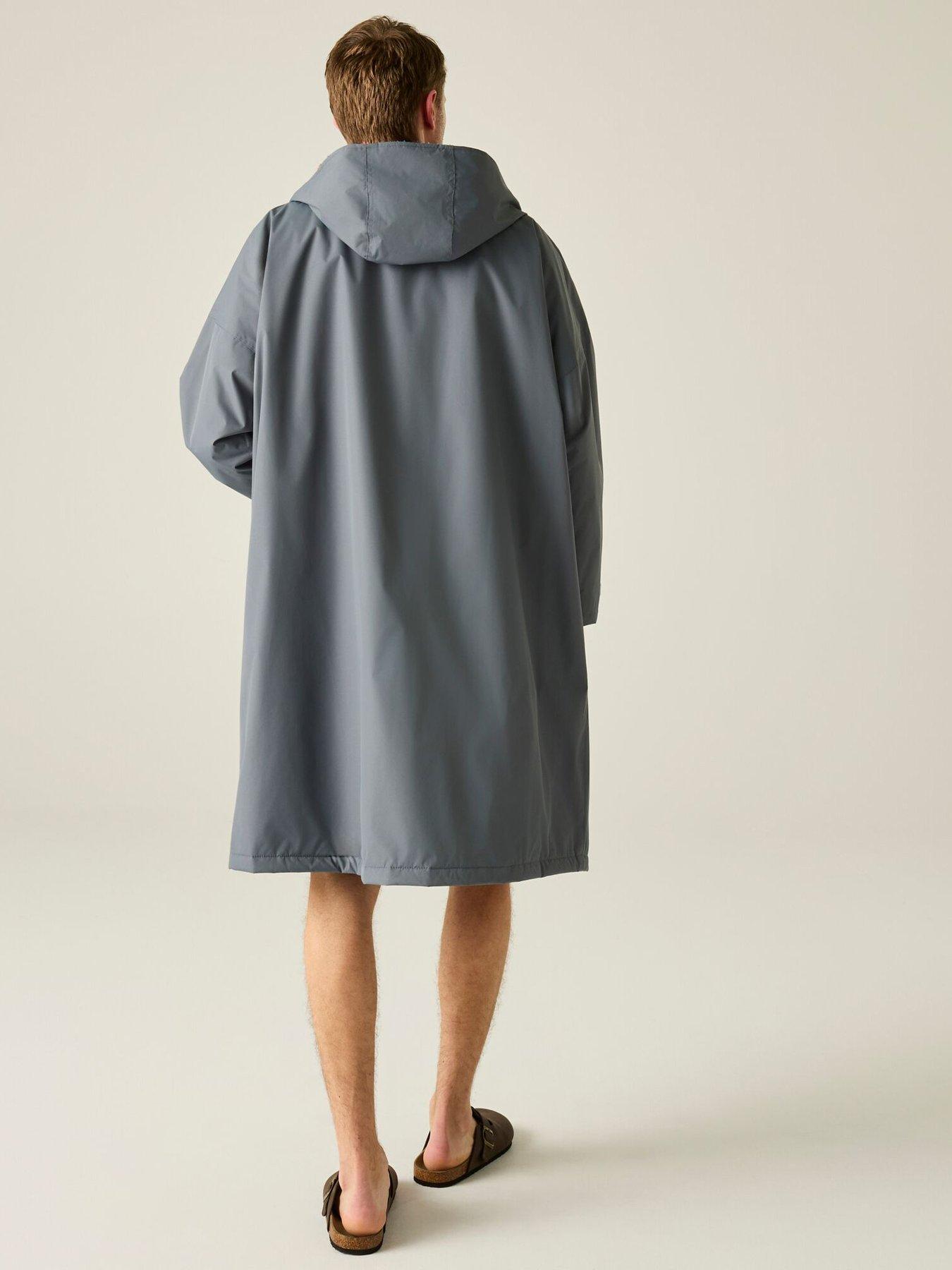  image of regatta-adults-unisex-waterproof-robe-grey