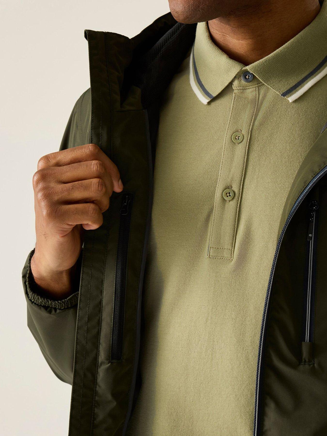  image of regatta-mens-shorebay-jacket-green