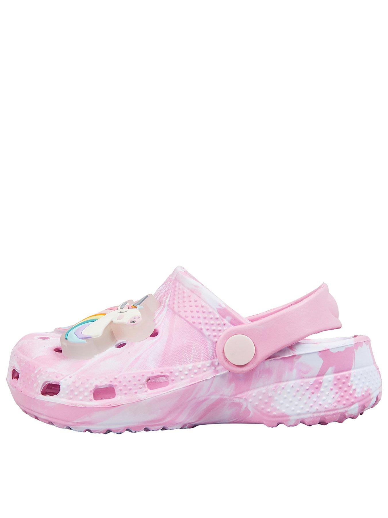 The Very Collection Unicorn Character Light Up Mule Sandal - Pink