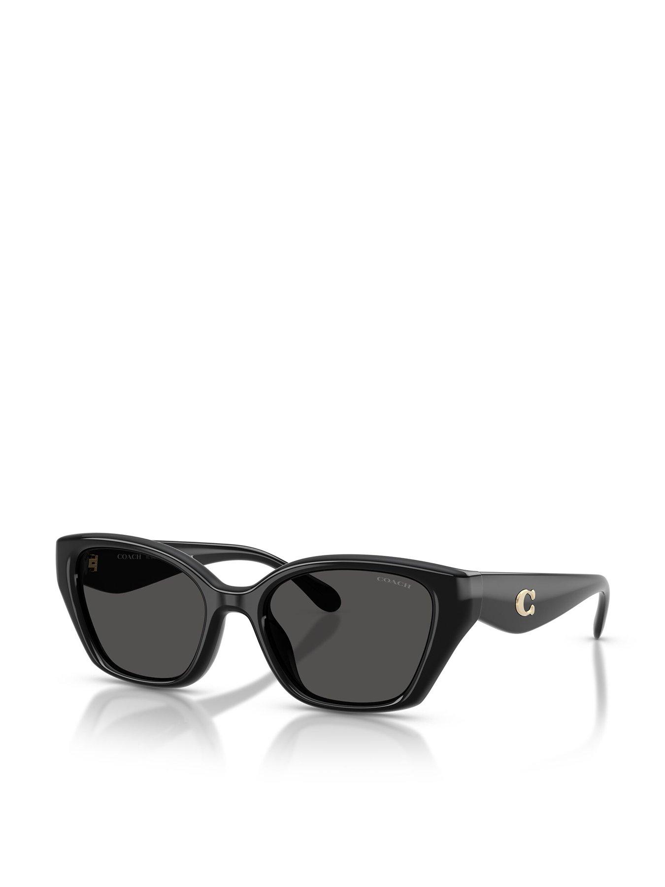  image of coach-0hc8434u-irregular-sunglasses-black