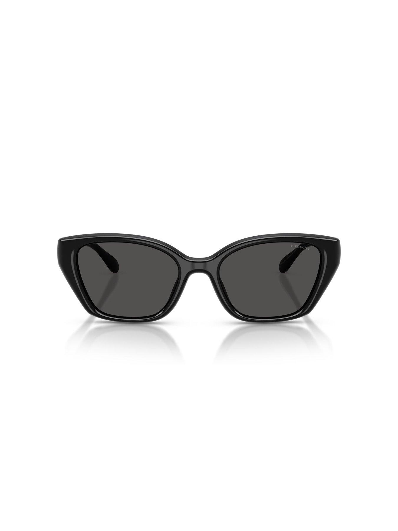  image of coach-0hc8434u-irregular-sunglasses-black